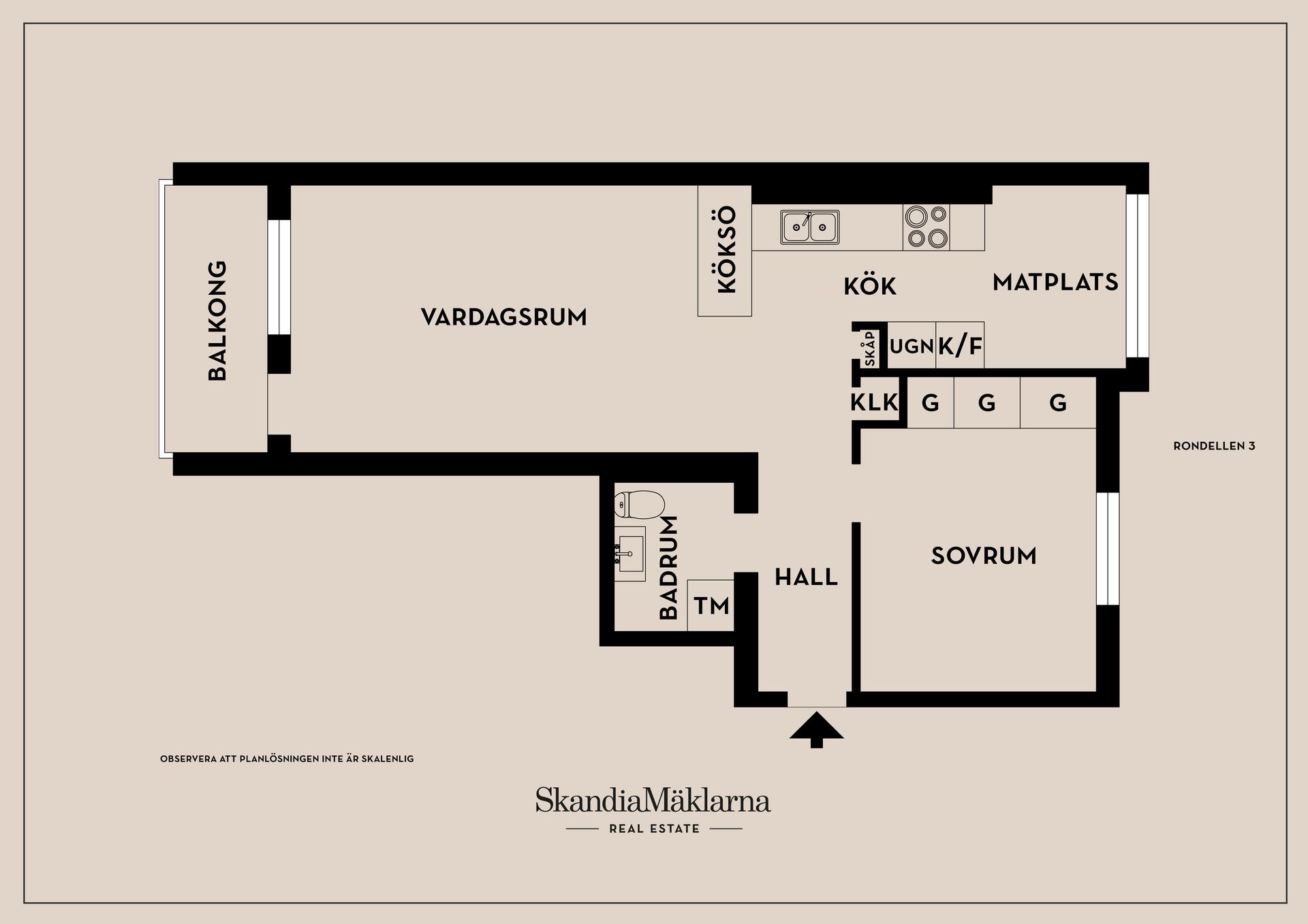 Bostadsrätt, Rondellen 3, Kallhäll, Järfälla