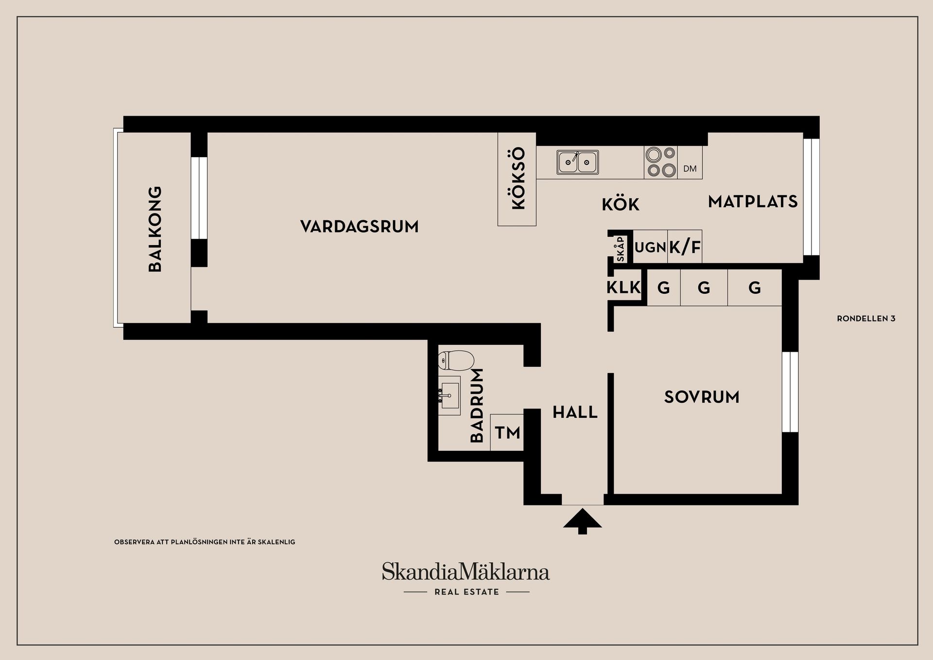 Bostadsrätt, Rondellen 3, Kallhäll, Järfälla