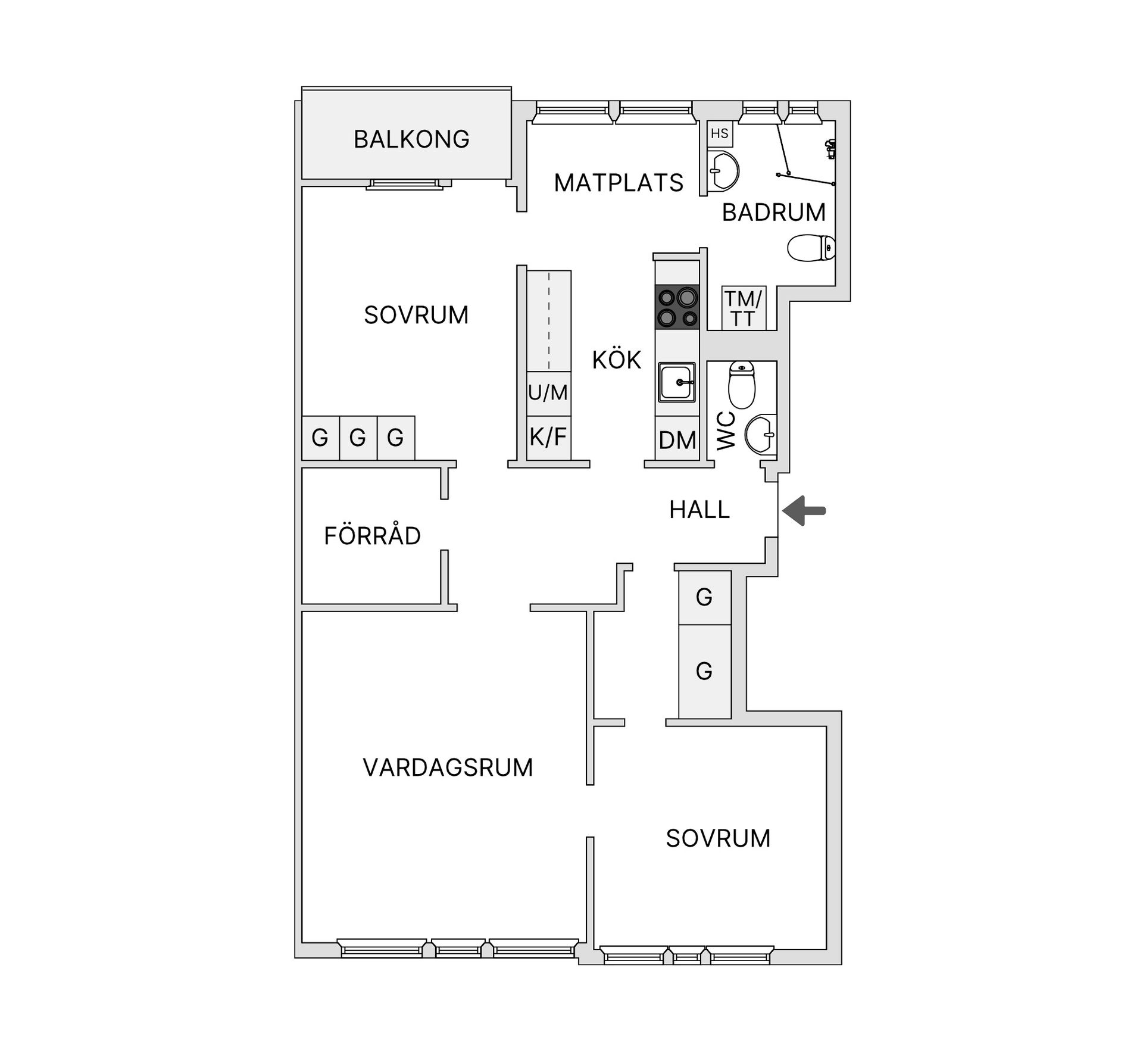 Bostadsrätt, Ludvigsbergsgatan 7, Stockholm