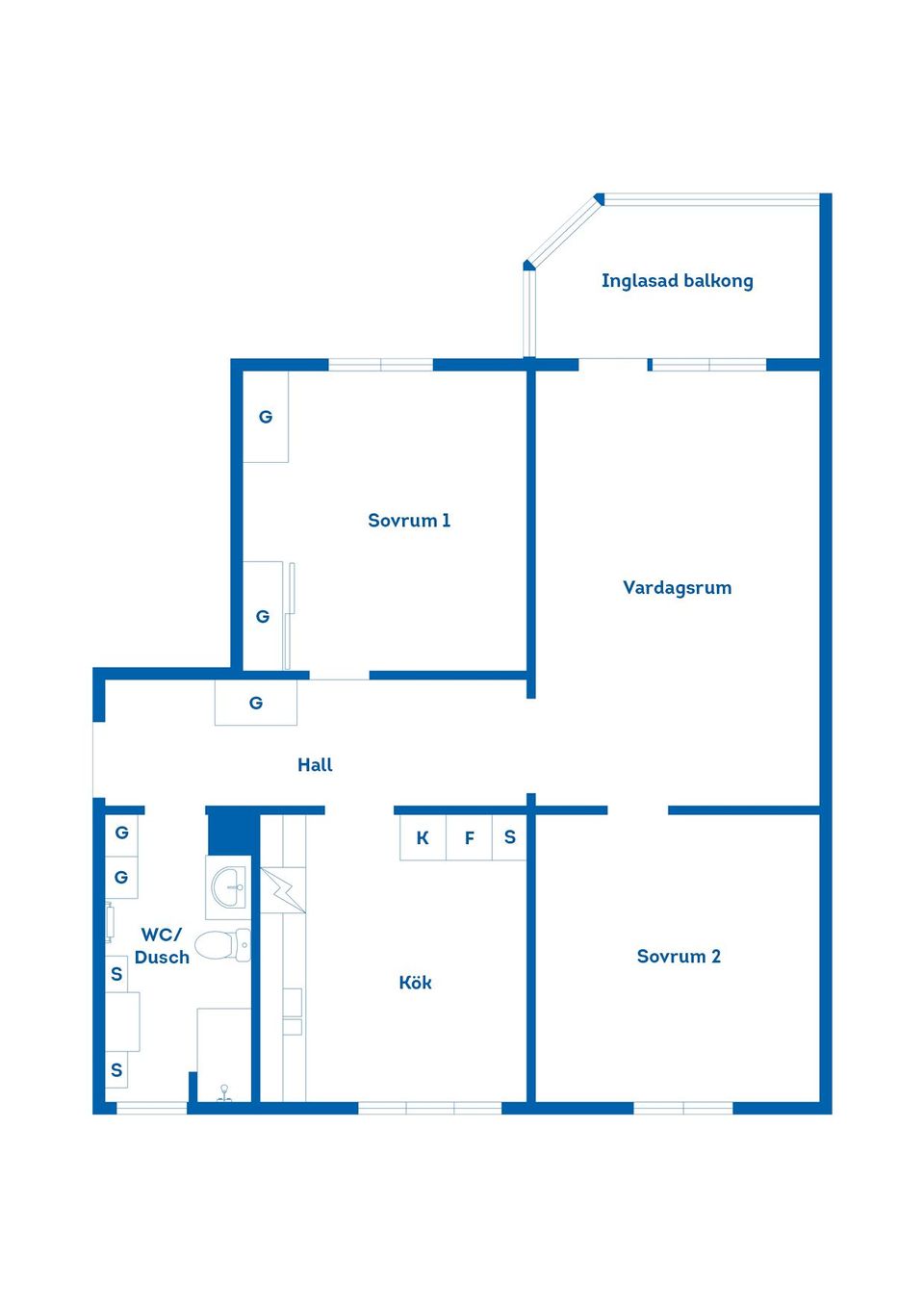 Bostadsrätt, Södra Kopparslagargatan 31, Södertull, Gävle