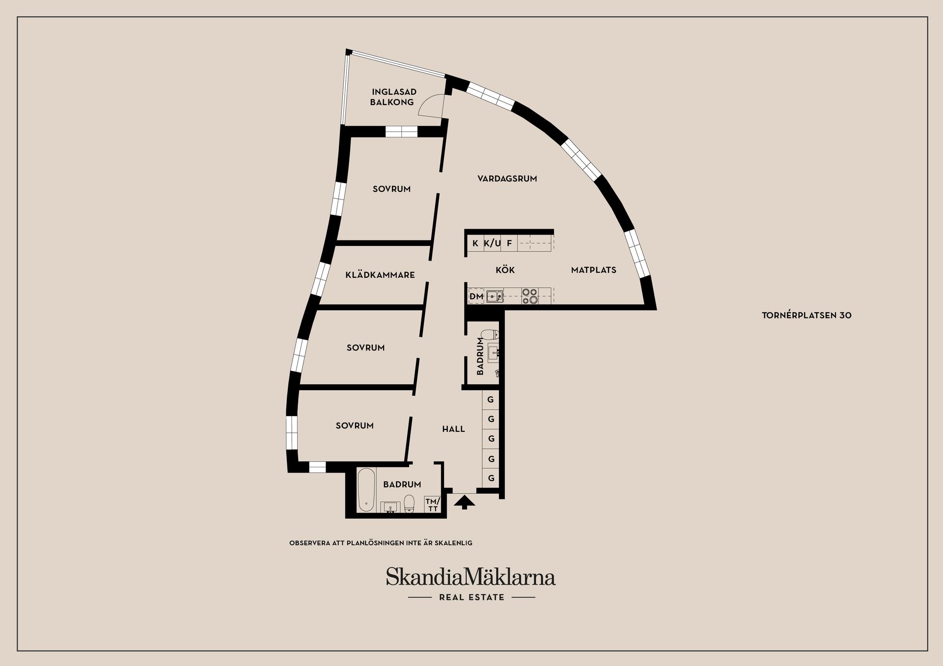 Bostadsrätt, Tornérplatsen 30, Jakobsberg, Järfälla