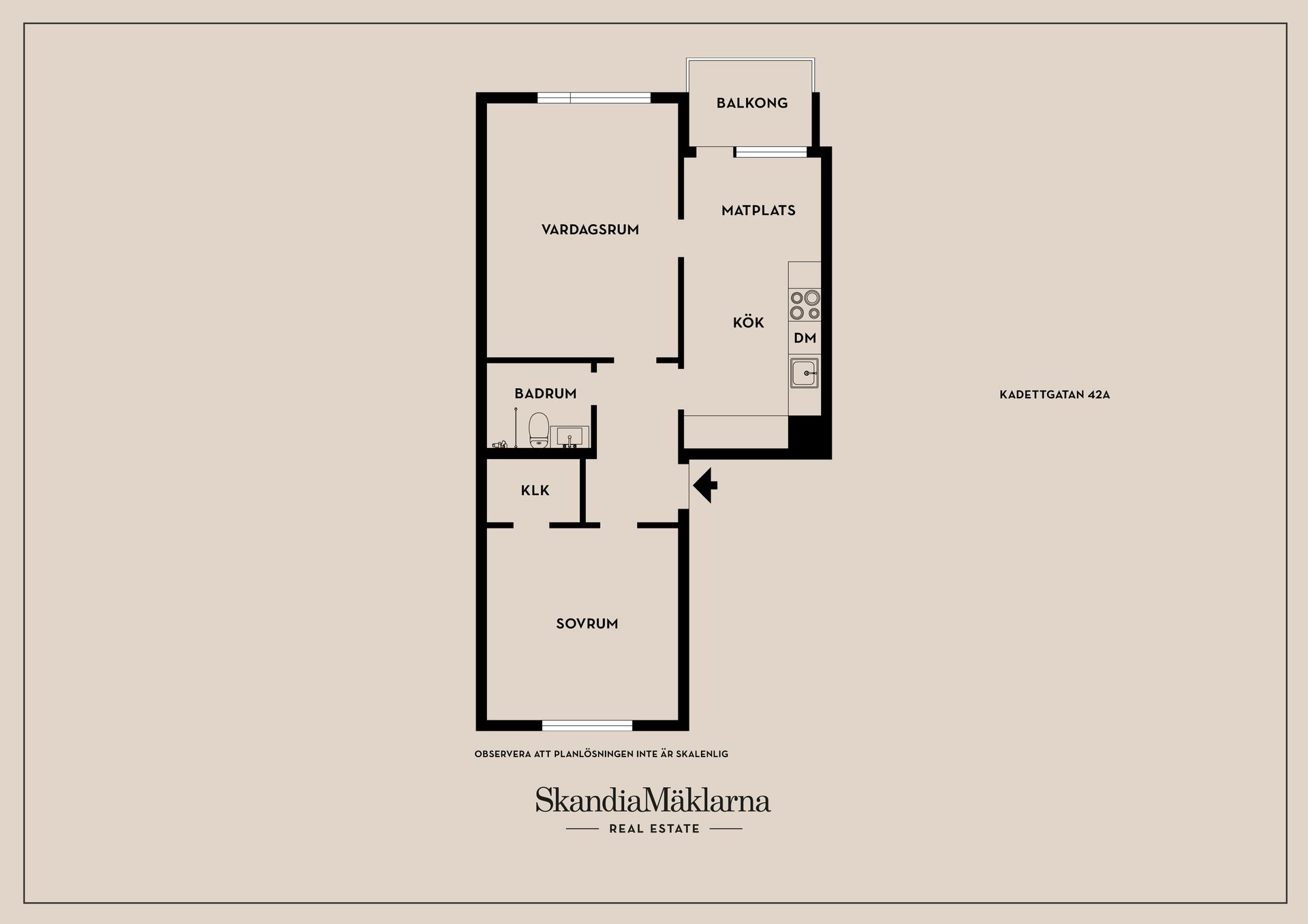 Bostadsrätt, Kadettgatan 42A, Västra Berga, Helsingborg