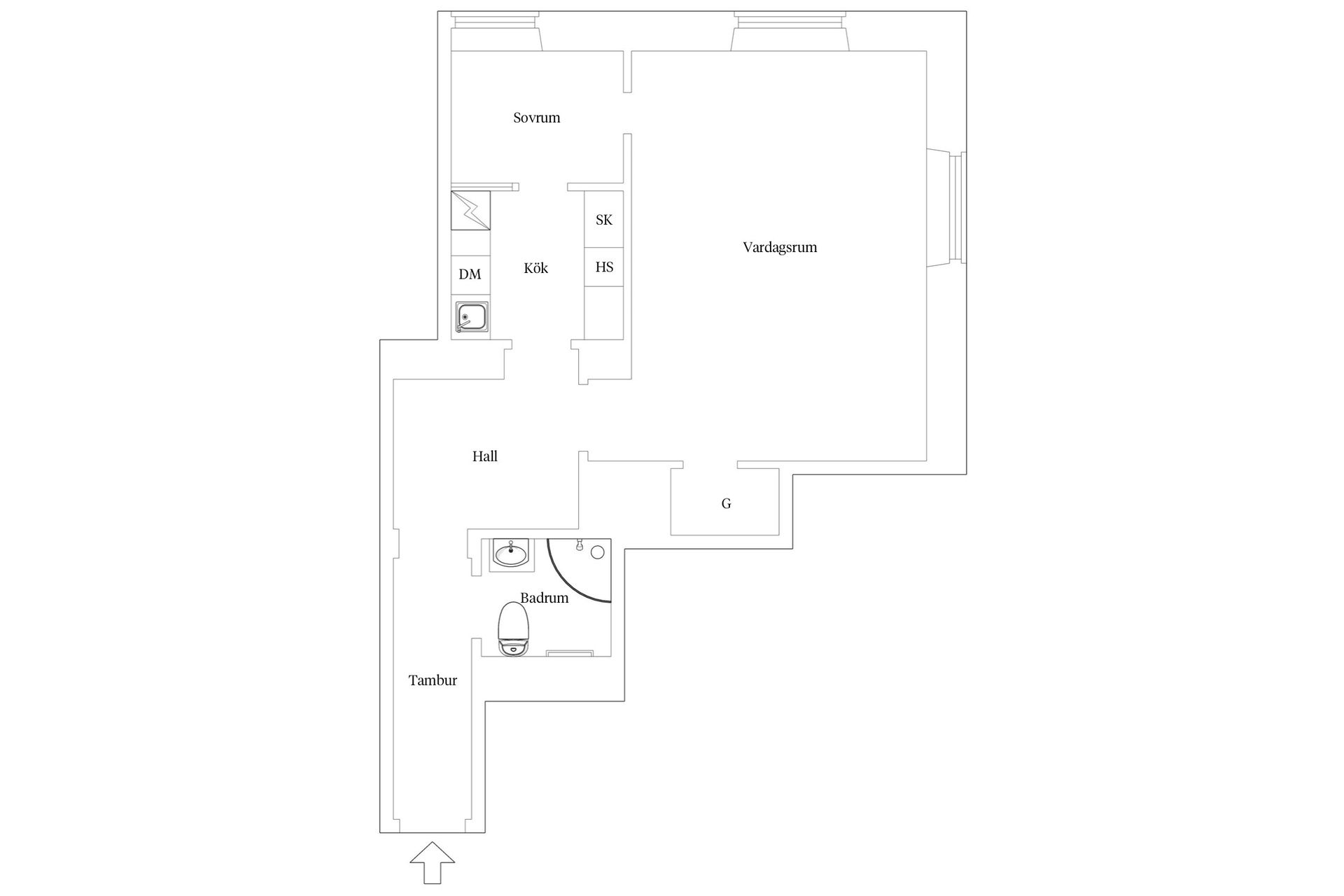Bostadsrätt, Metargatan 5, 3tr, Stockholm
