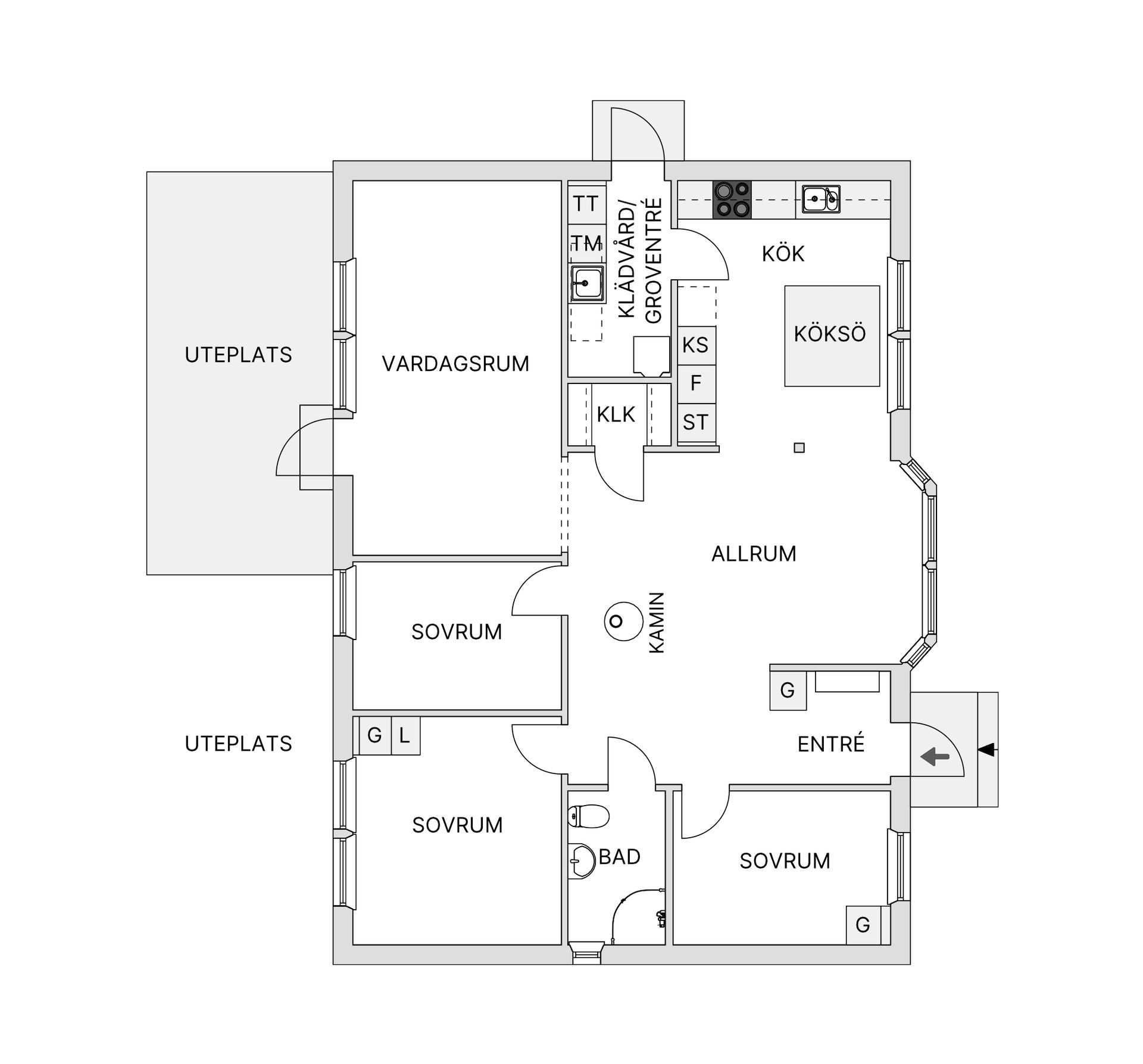 Villa, Bandyvägen 5, Replösa, Ljungby