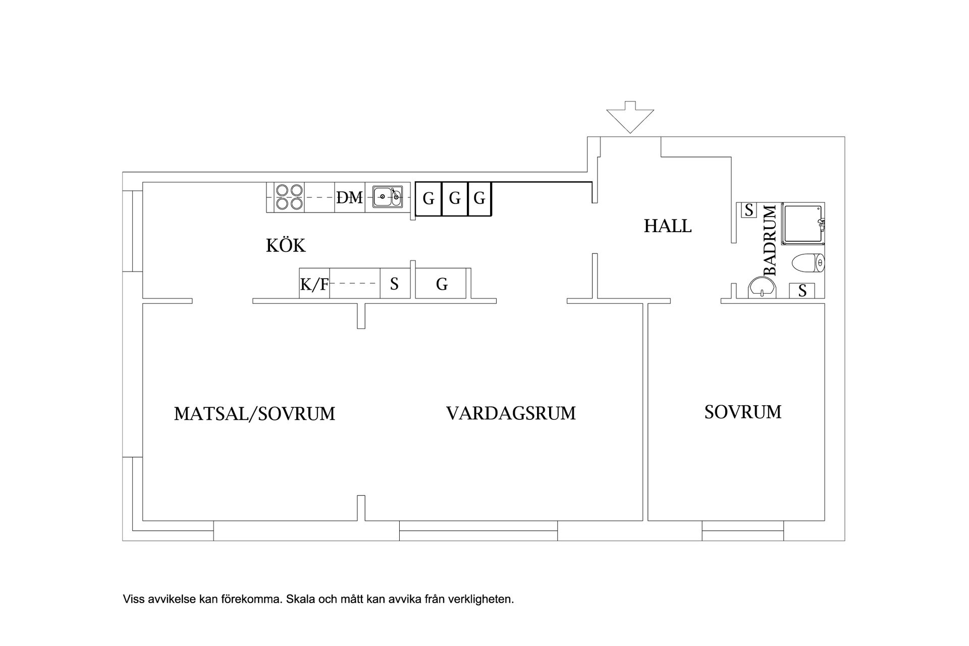 Bostadsrätt, Hermelinsgatan 2A, Centrum, Luleå