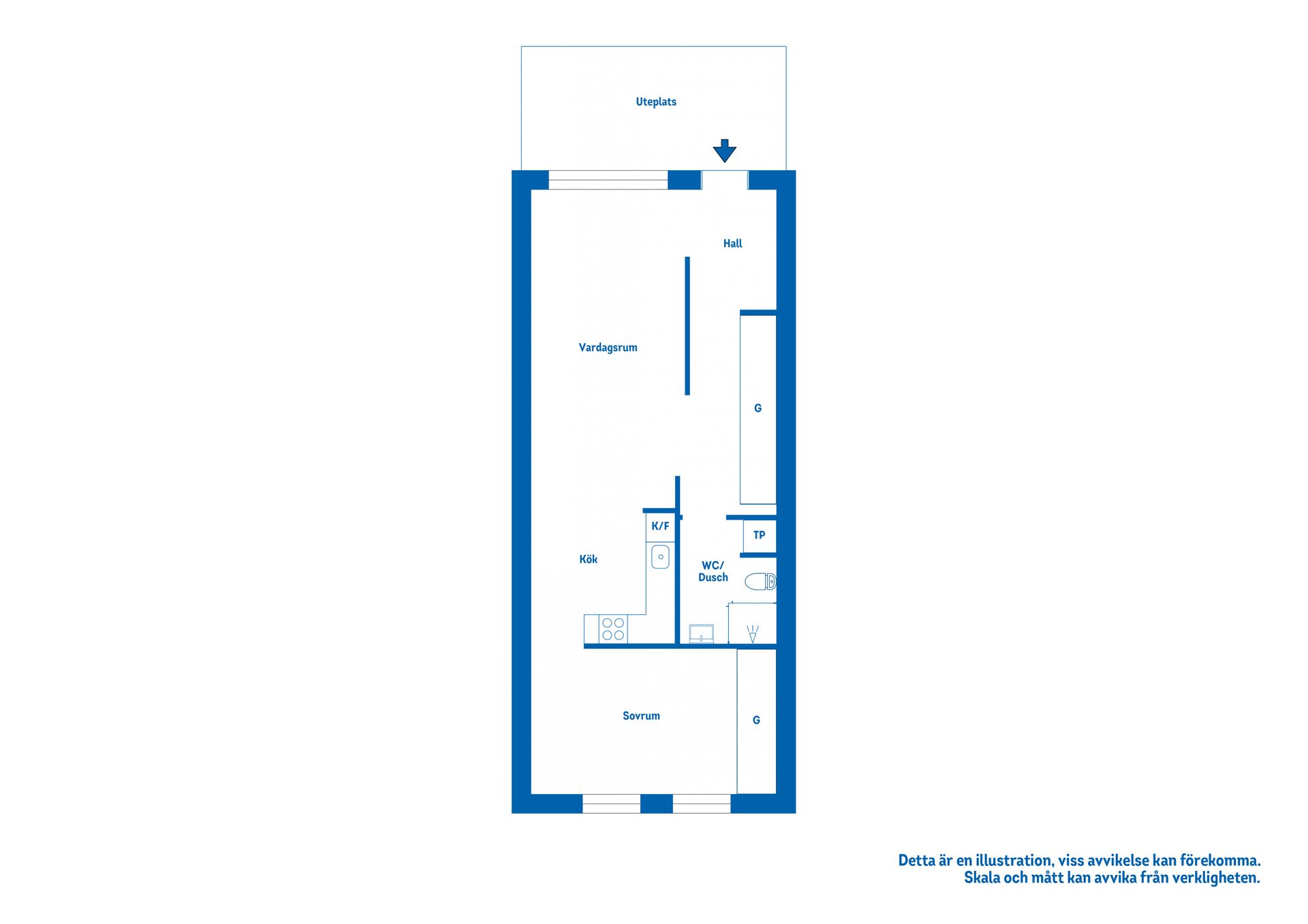 Bostadsrätt, Drottninggatan 4, Katrineholm Centralt, Katrineholm