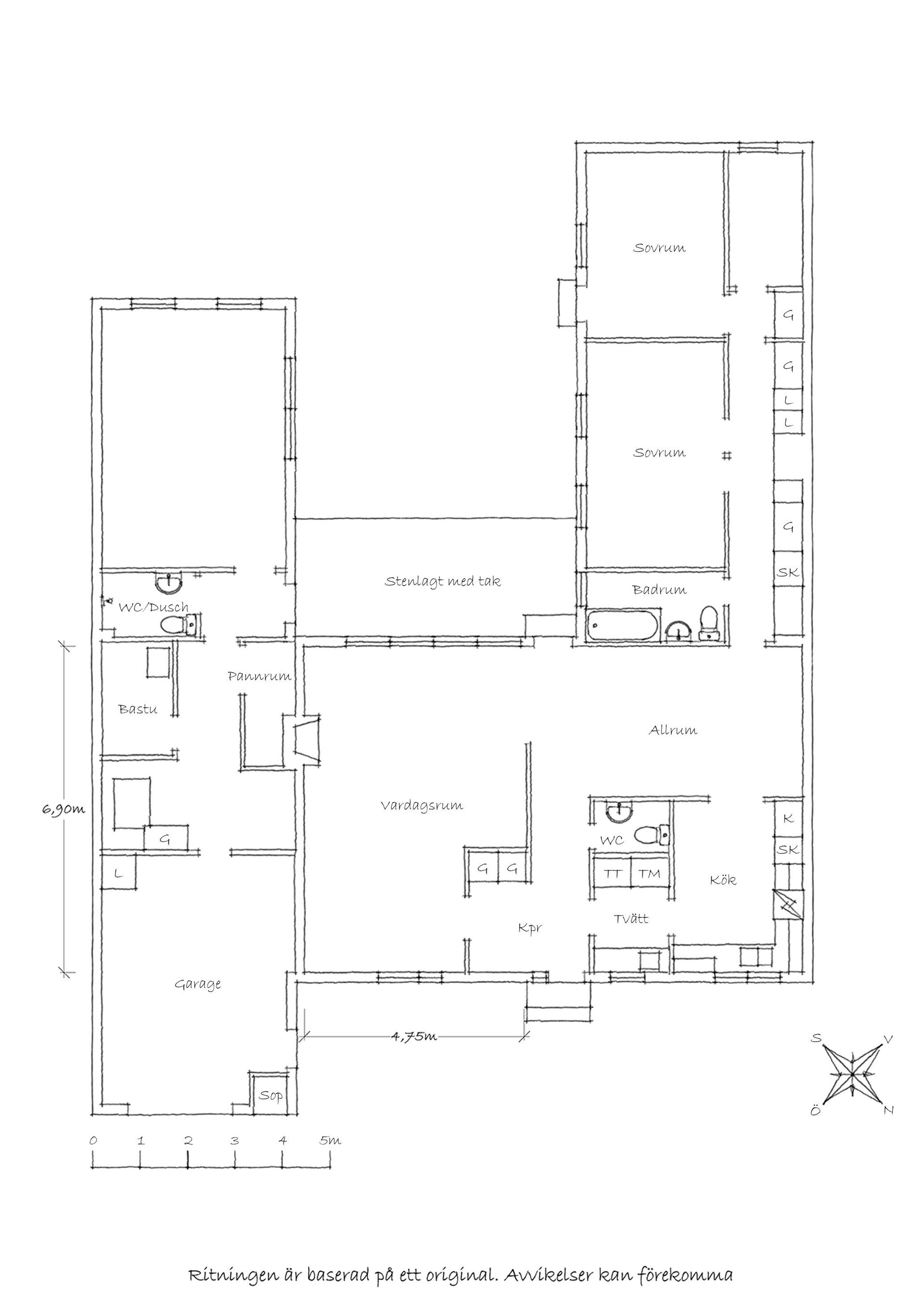 Villa, Radhus, Nämndemansvägen 38, Nåntuna, Uppsala