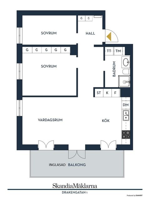 Bostadsrätt, Drakengatan 1, våning 4, Barkarbystaden, Järfälla