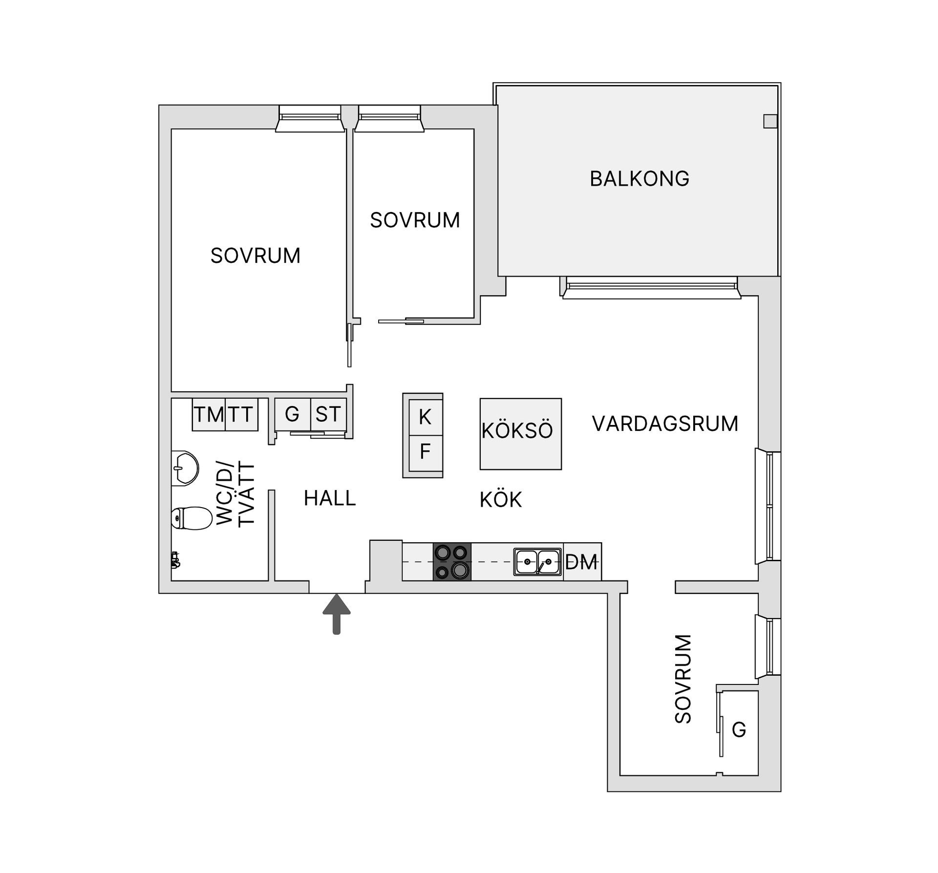 Bostadsrätt, Kyrkogårdsgatan 19, Druvefors, Borås