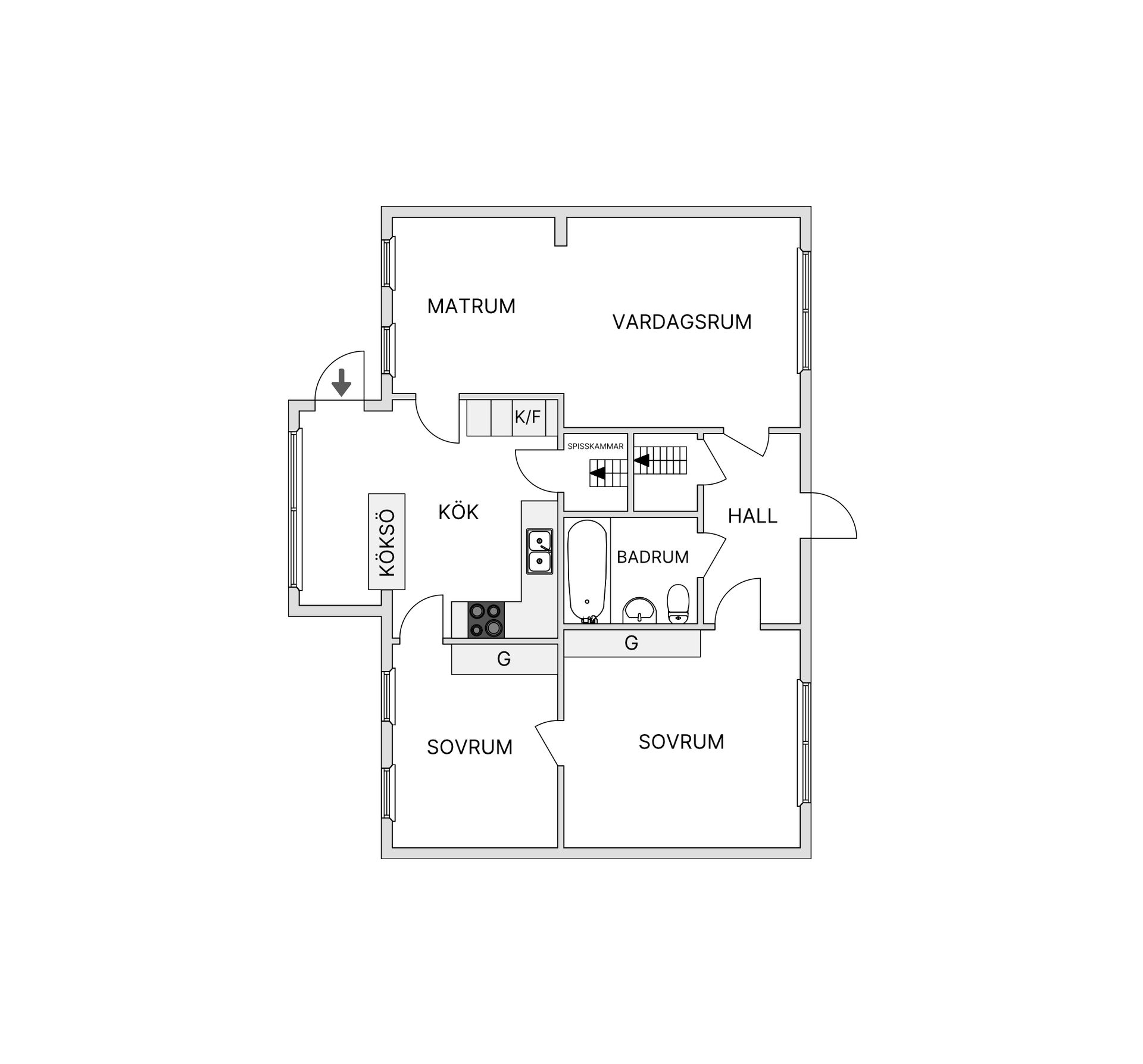 Villa, Västergatan 68, Sjöbo Centrum, Sjöbo