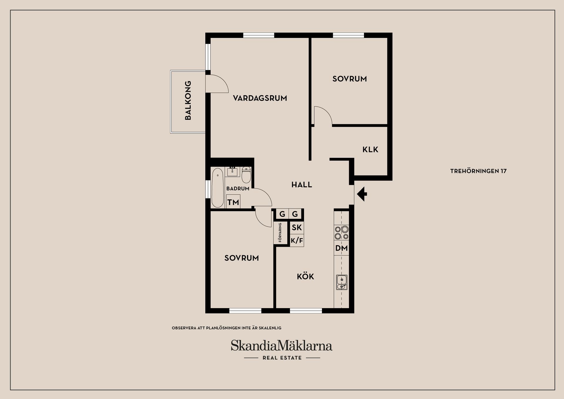 Bostadsrätt, Trehörningen 17, Kallhäll, Järfälla