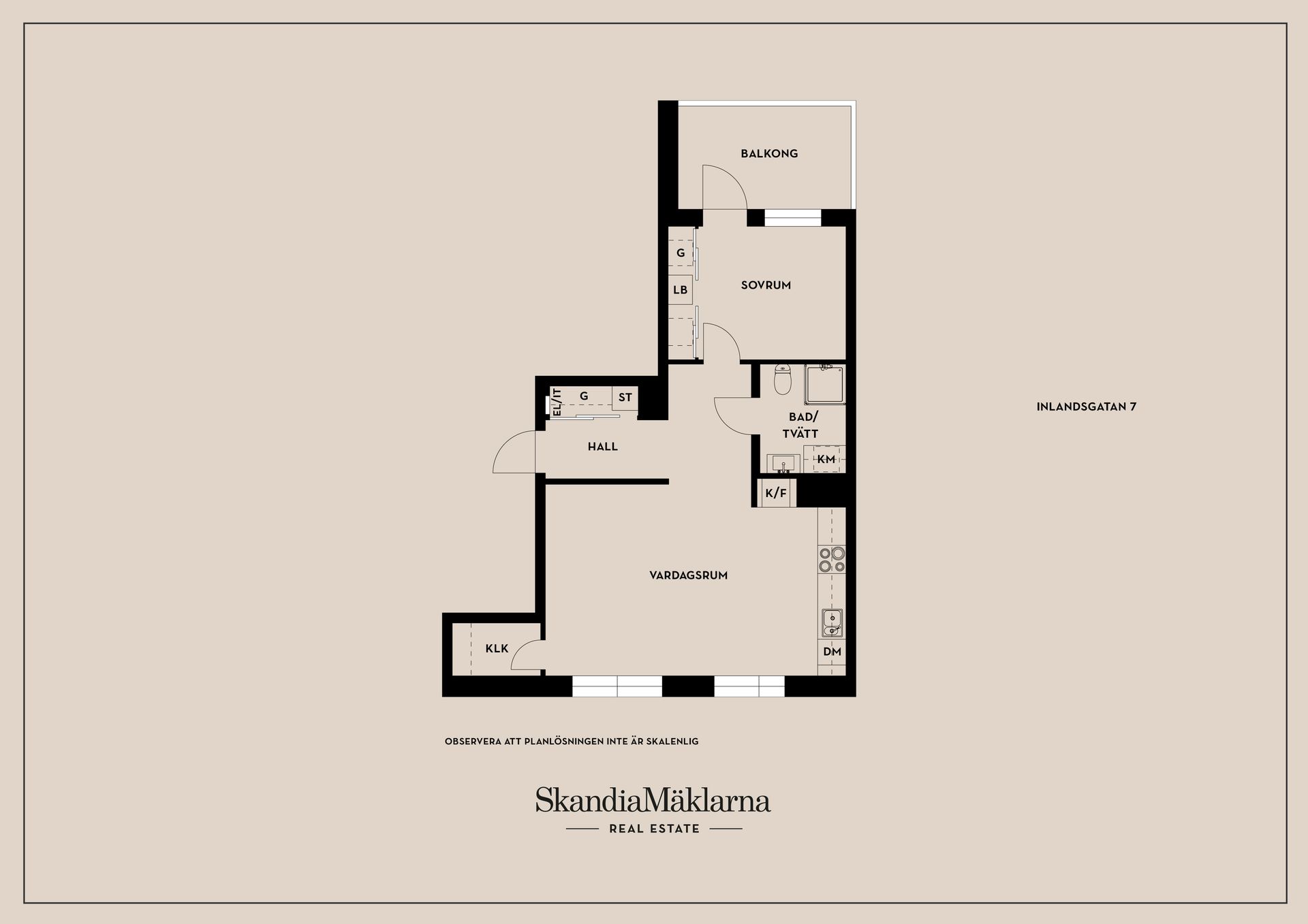 Bostadsrätt, Inlandsgatan 7, Kongahälla, Kungälv