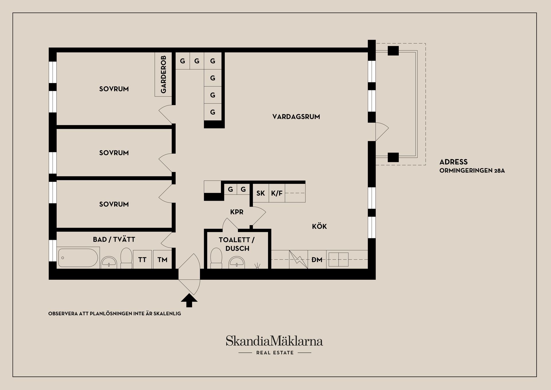 Bostadsrätt, Ormingeringen 28A, Västra Orminge, Nacka