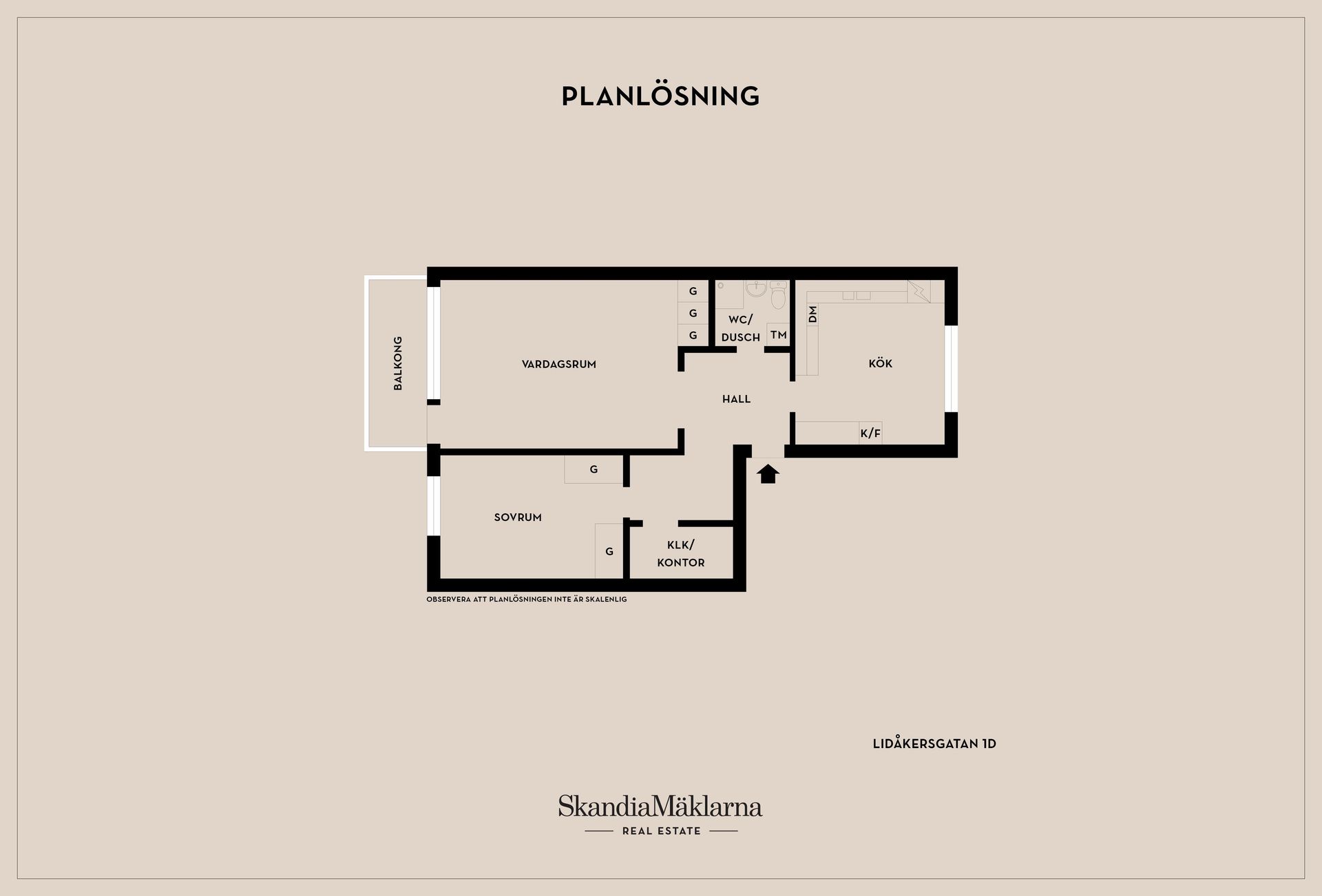 Bostadsrätt, Lidåkersgatan 1D, Lidåker, Lidköping