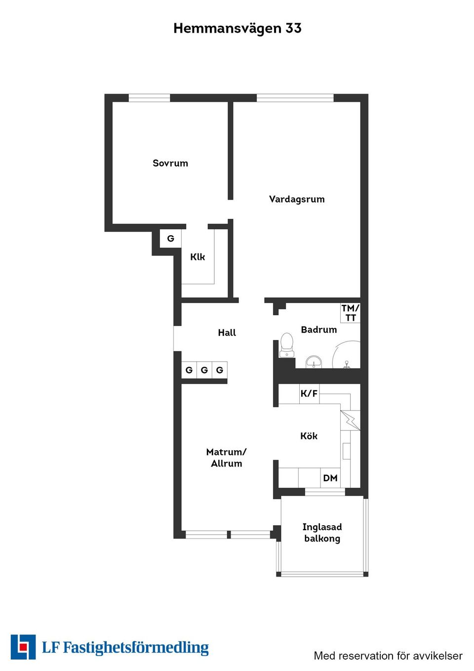 Bostadsrätt, Hemmansvägen 33, Öster, Halmstad