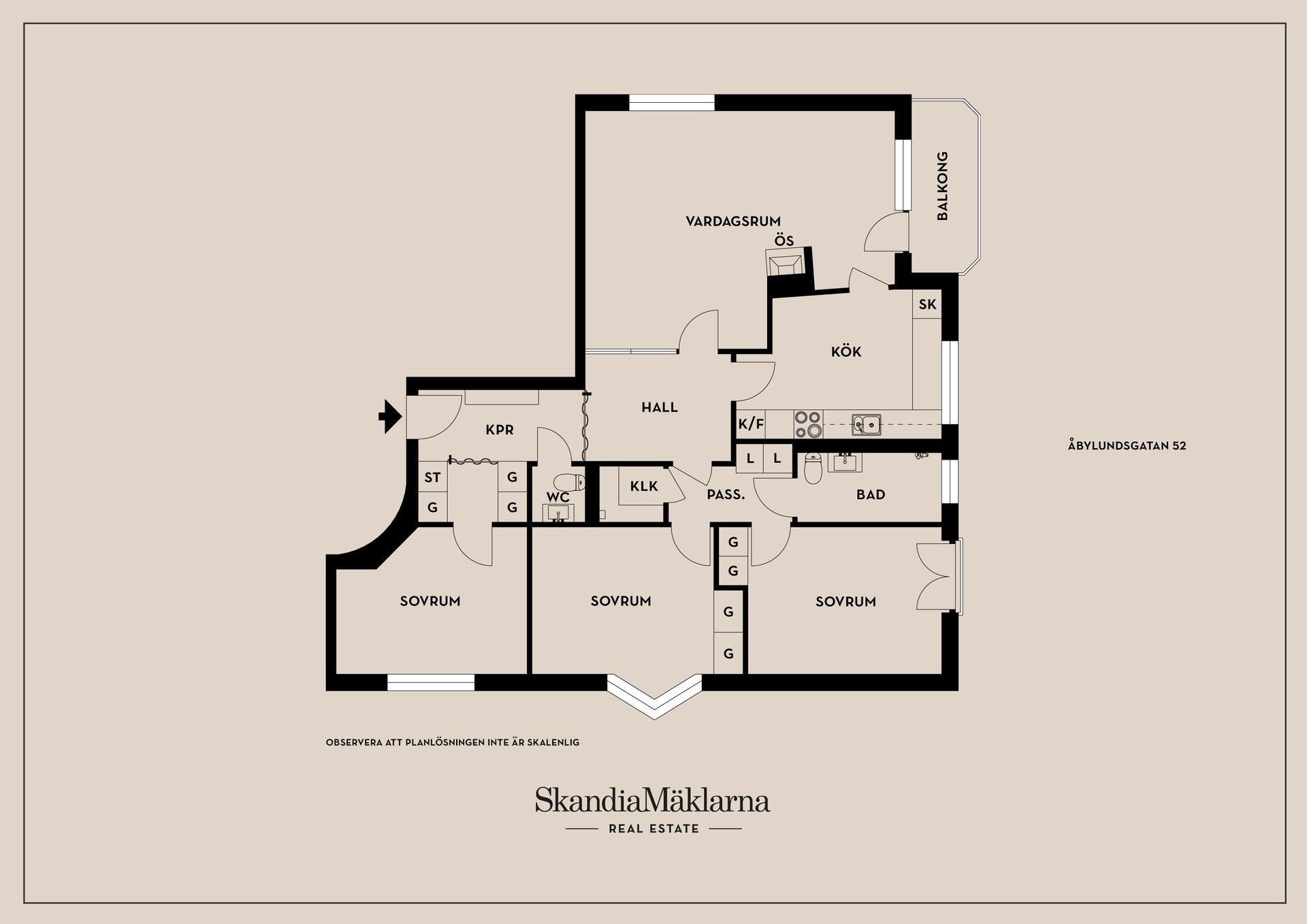 Bostadsrätt, Åbylundsgatan 52, Åbylund, Linköping