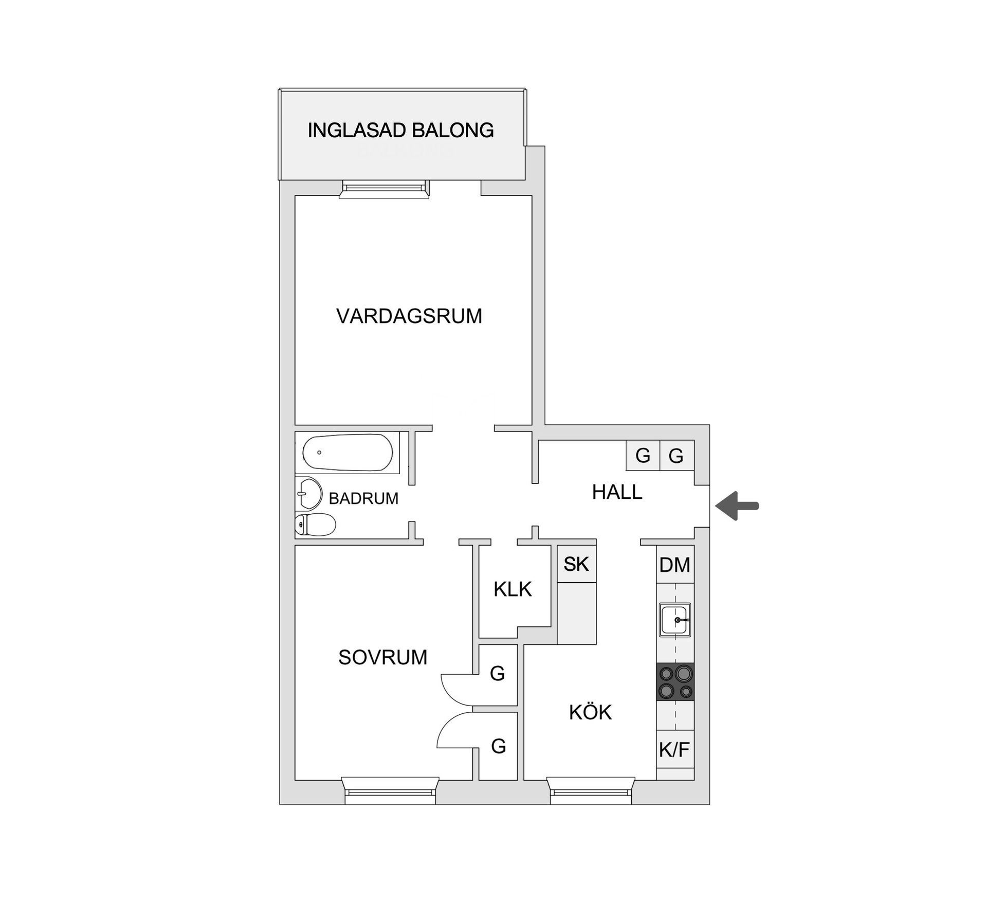 Bostadsrätt, Svedjegatan 26, Dammsvedjan, Borås