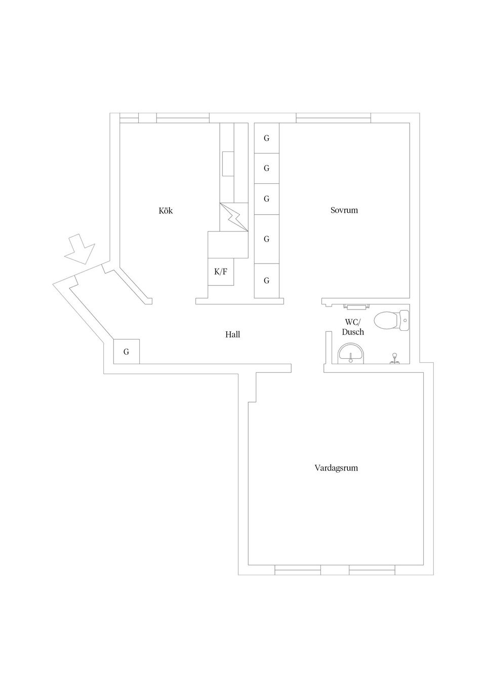 Bostadsrätt, Ryttaregatan 7C, Malmen, Kalmar