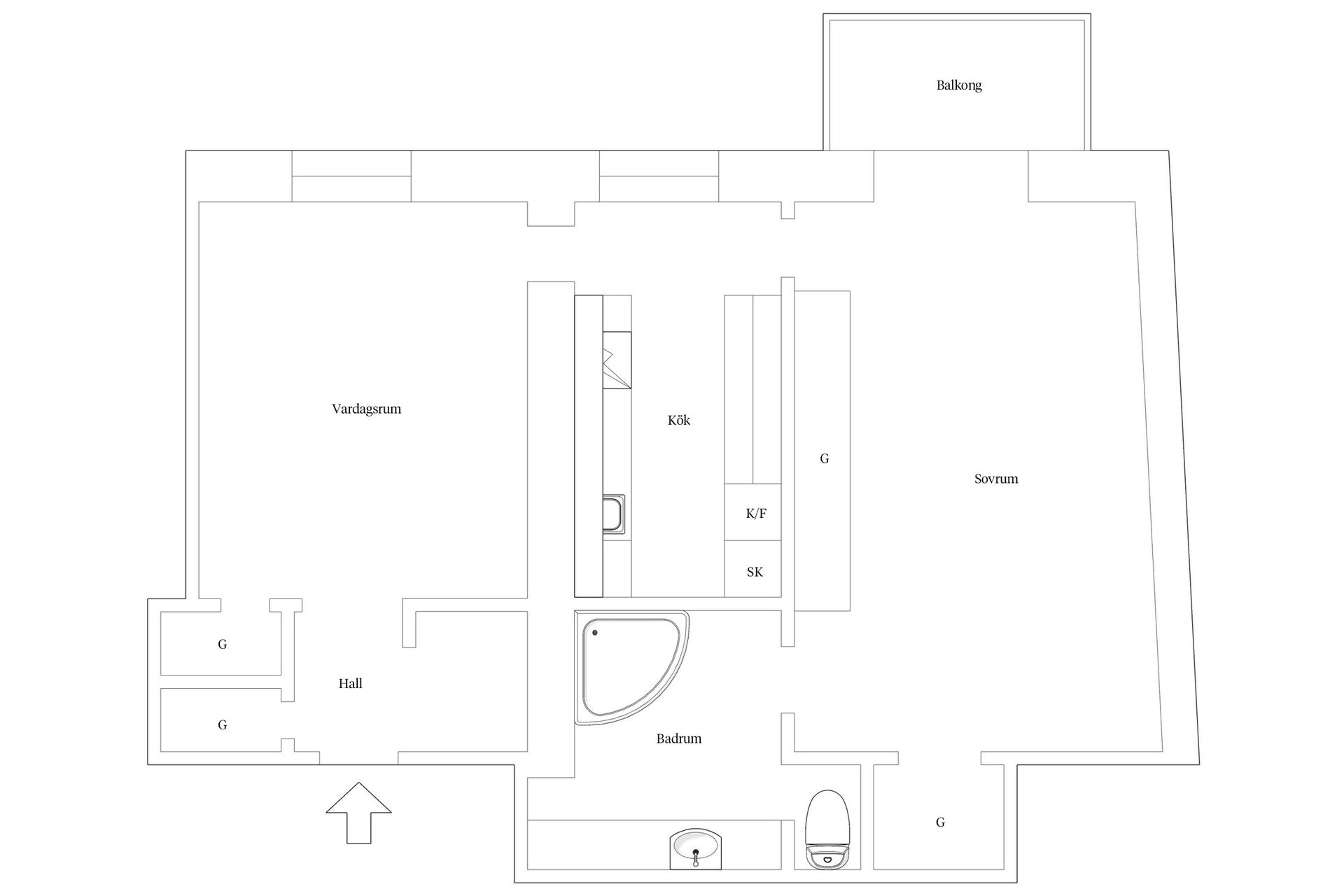 Bostadsrätt, Högalidsgatan 32C, 3tr- gårdshus, Södermalm Högalid, Stockholm