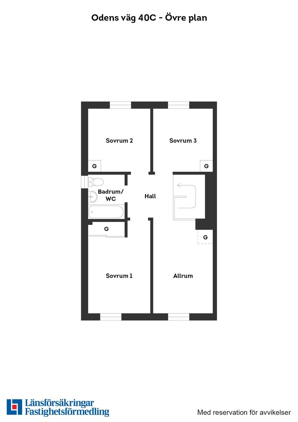 Bostadsrätt, Radhus, Odens väg 40C, Allarp, Laholm