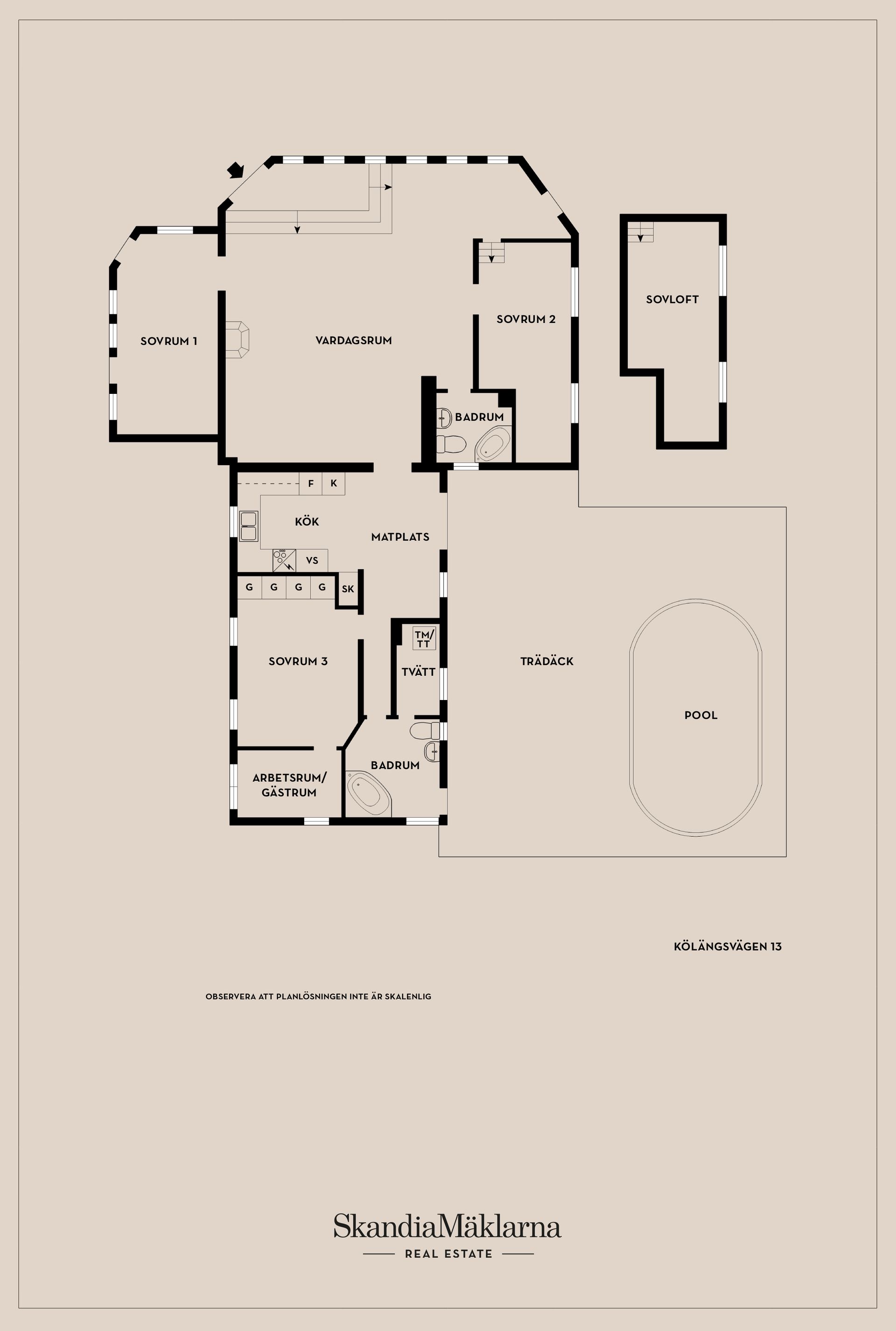 Villa, Kölängsvägen 13, Vindö, Värmdö