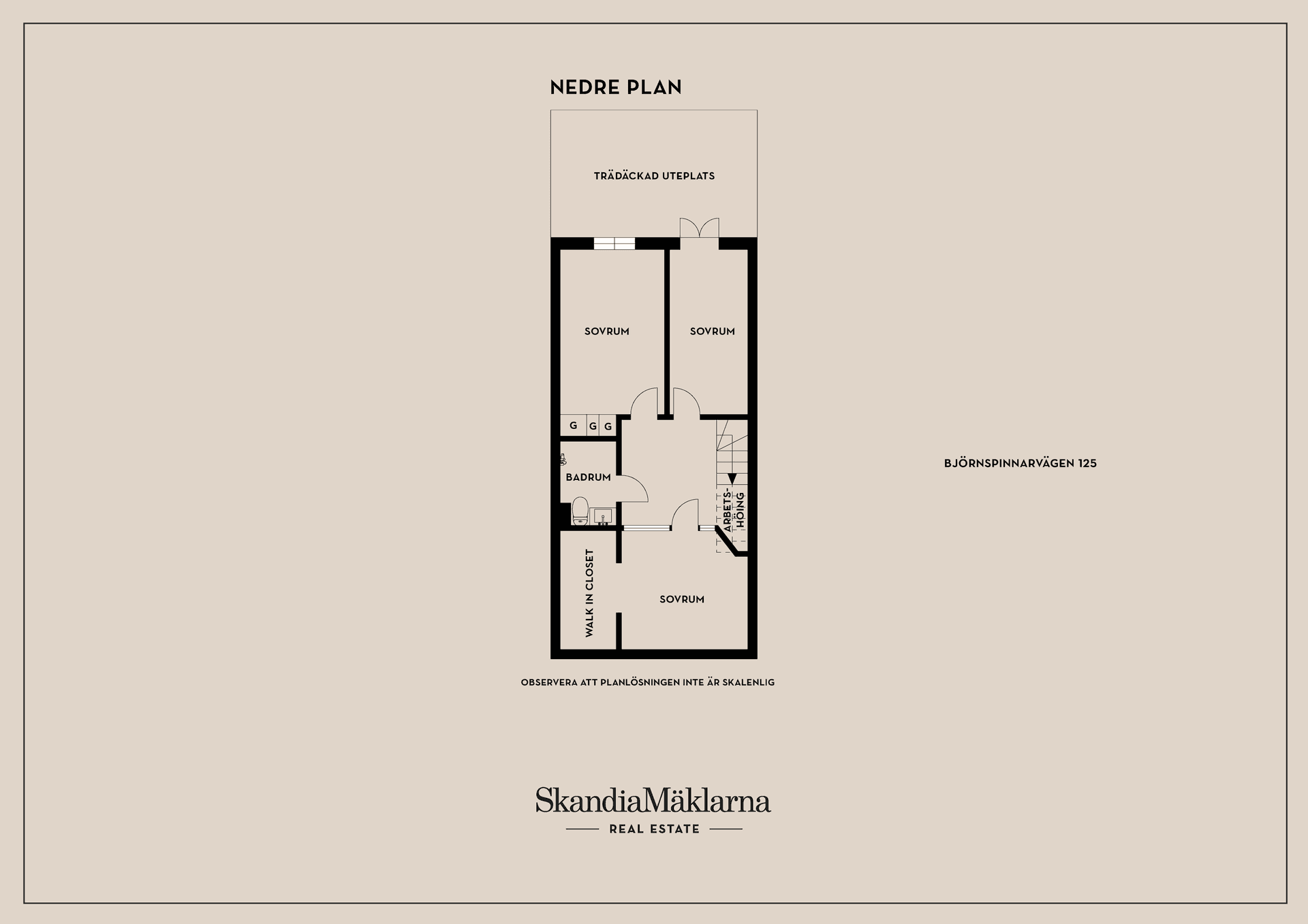 Radhus, Björnspinnarvägen 125, Myrängen, Huddinge