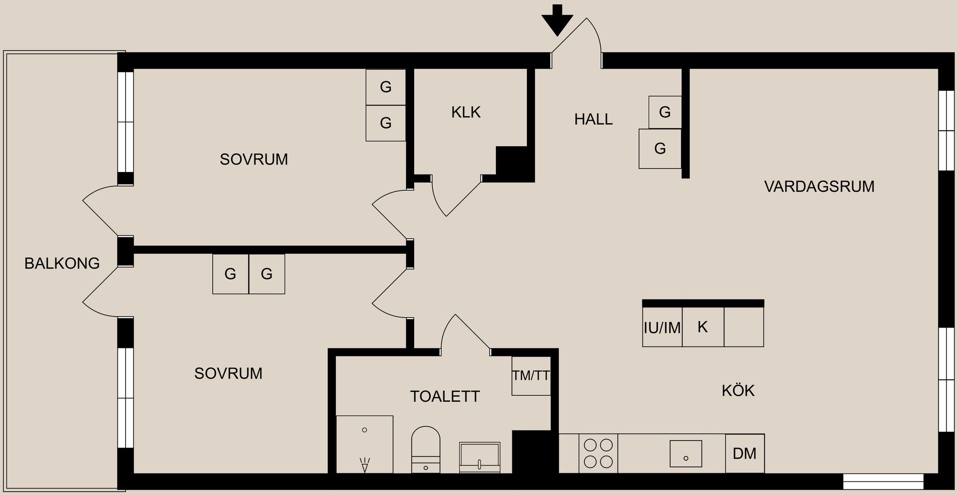 Bostadsrätt, Slottsgatan 90, Centralt, resecentrum, Norrköping