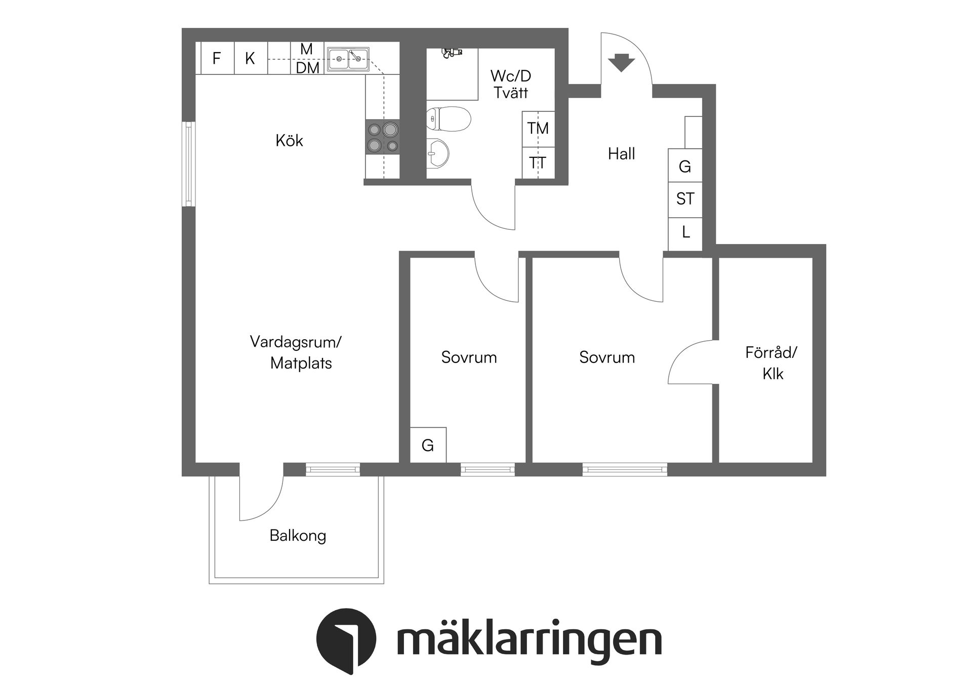 Bostadsrätt, Slipar-Lasses Gata 5, Fanna, Enköping