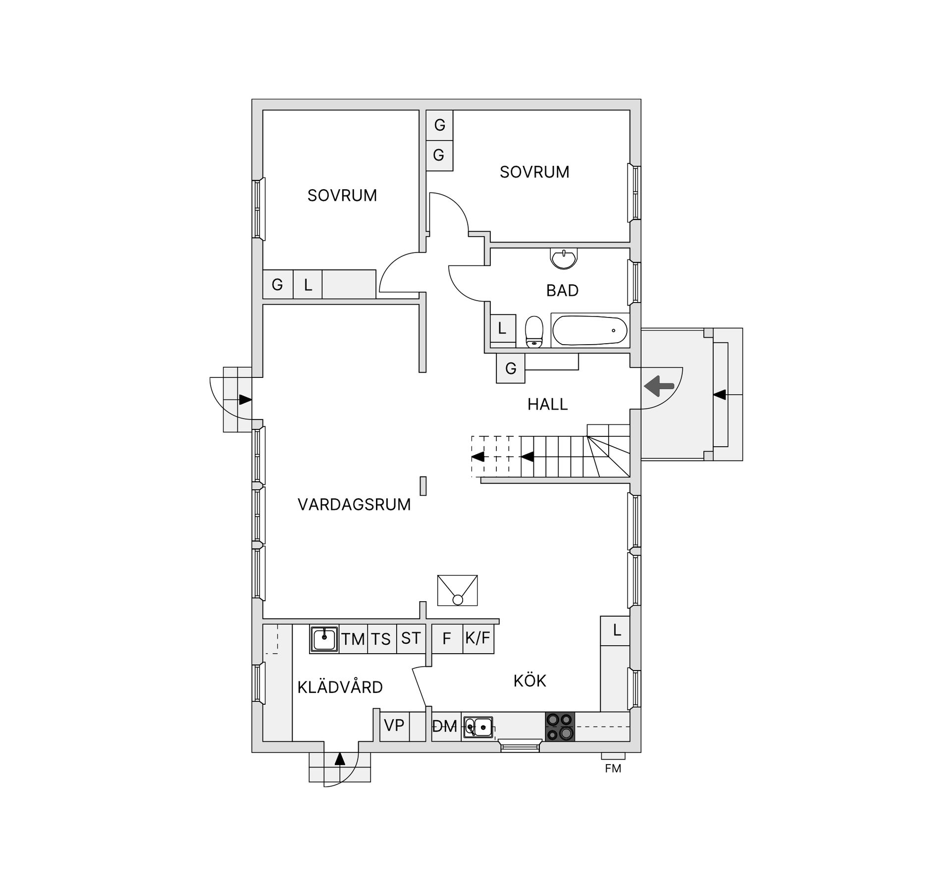 Villa, Tömvägen 18, Sigtuna - Granby, Sigtuna