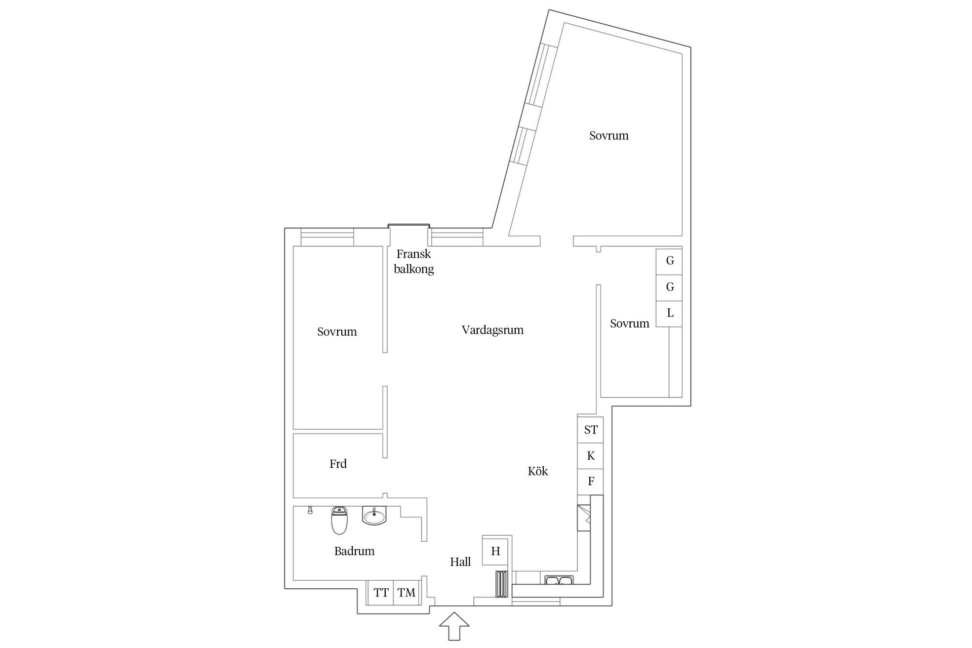 Bostadsrätt, HORNSBERGS STRAND  21, 2 Tr, Kungsholmen - Hornsbergs Strand, Stockholm