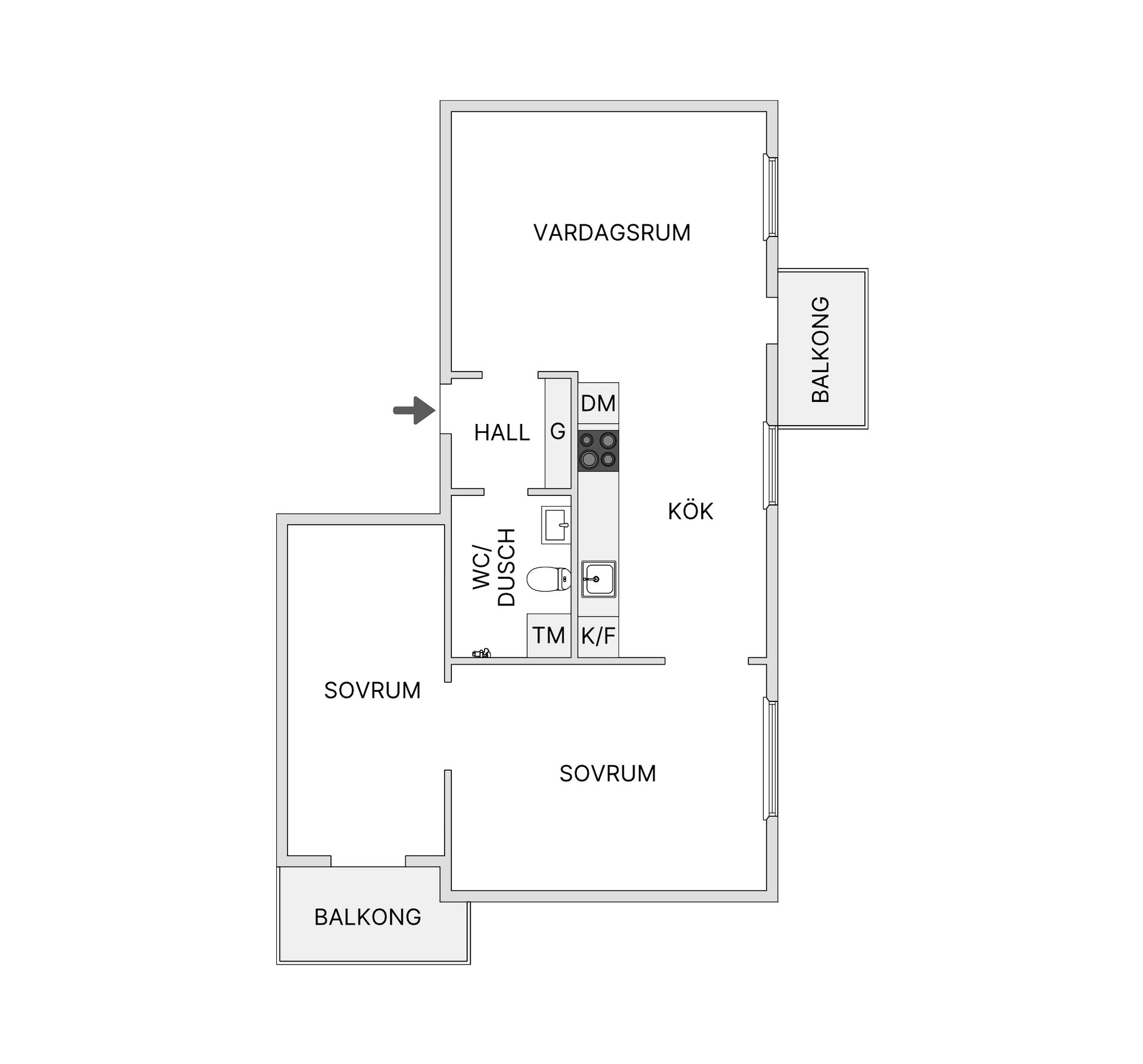 Bostadsrätt, Norrtullsgatan 32, 5 tr, Vasastan, Stockholm