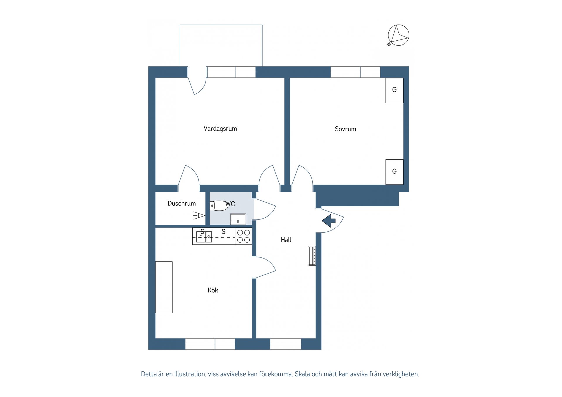 Bostadsrätt, Södra Esplanaden 11B, Tierp
