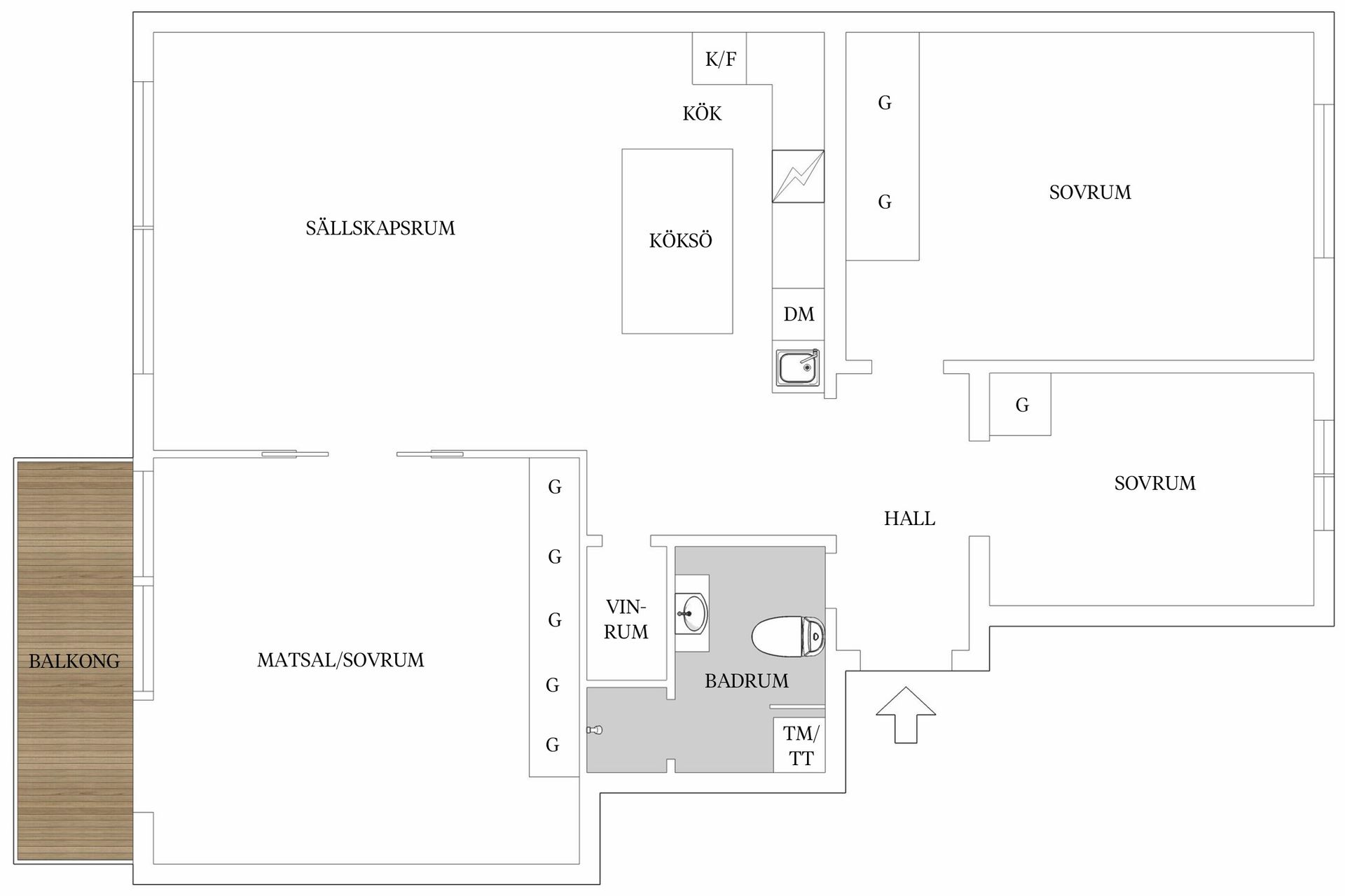 Bostadsrätt, Östra Stallmästaregatan 3B, Slottsstaden, Malmö