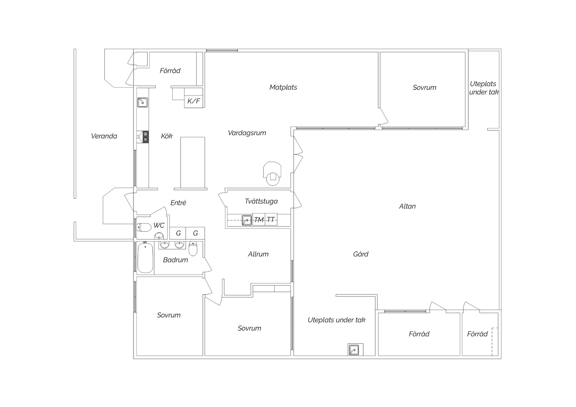 Villa, Radhus, Hammarvägen 124, Näset, Göteborg