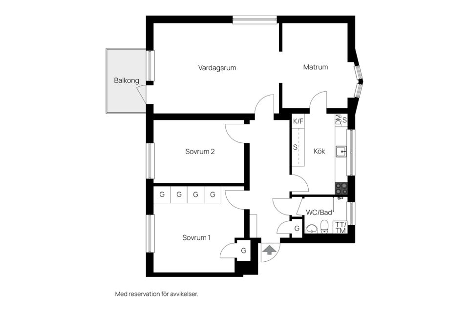 Bostadsrätt, Trumpetaregatan 8B, Rosta, Örebro