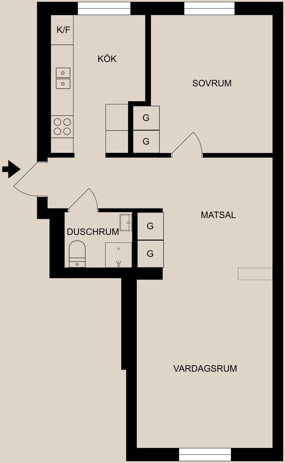 Bostadsrätt, Wadströmsgatan 6B, Centralt, Söder, Norrköping