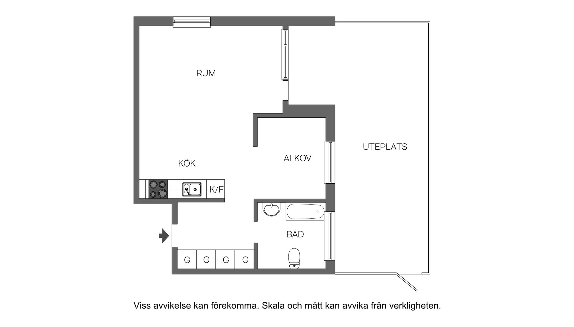 Bostadsrätt, Valthornsvägen 22, Gottsunda, Uppsala