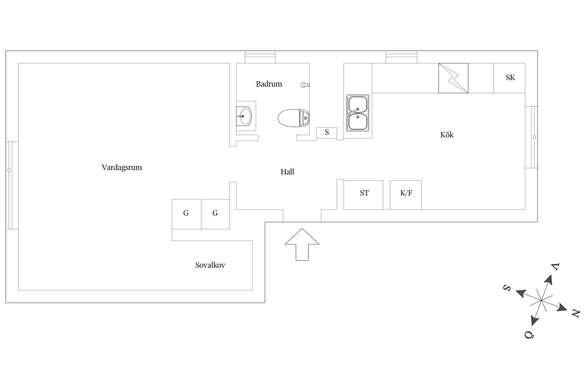 Bostadsrätt, Kabelgatan 35A, Majorna, Göteborg