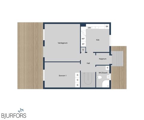 Bostadsrätt, Näsbergsvägen 9, Östrand, Timrå