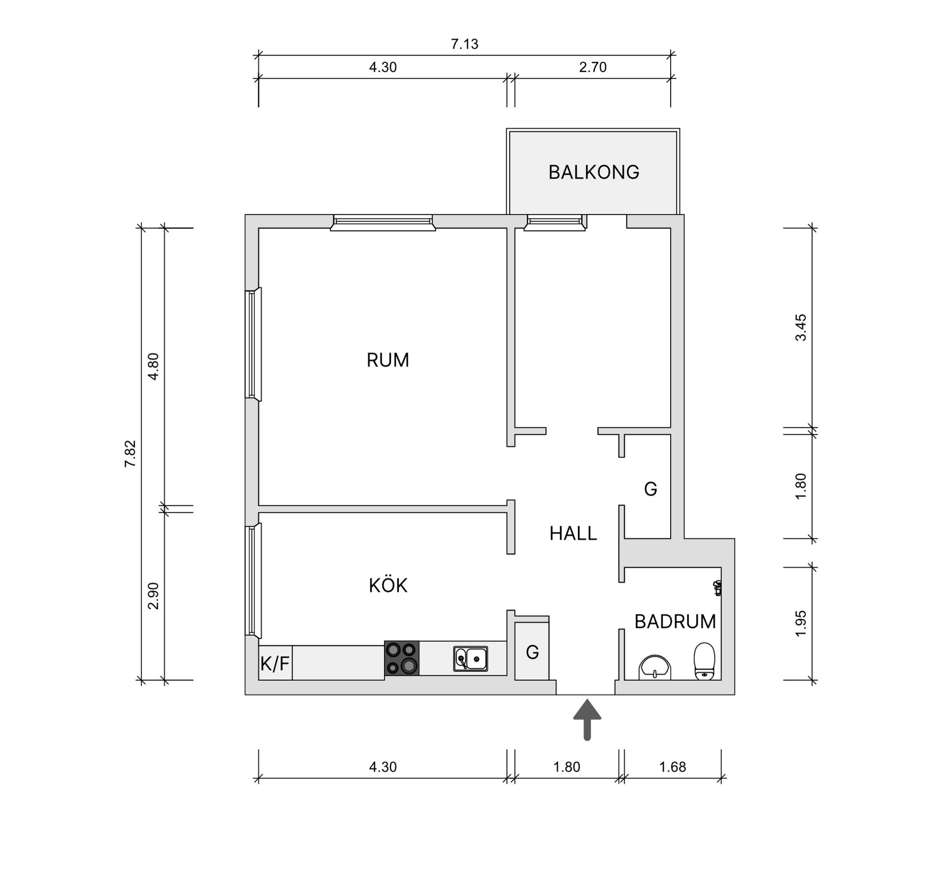 Bostadsrätt, Norrbölegatan 52B, Norrböle, Skellefteå
