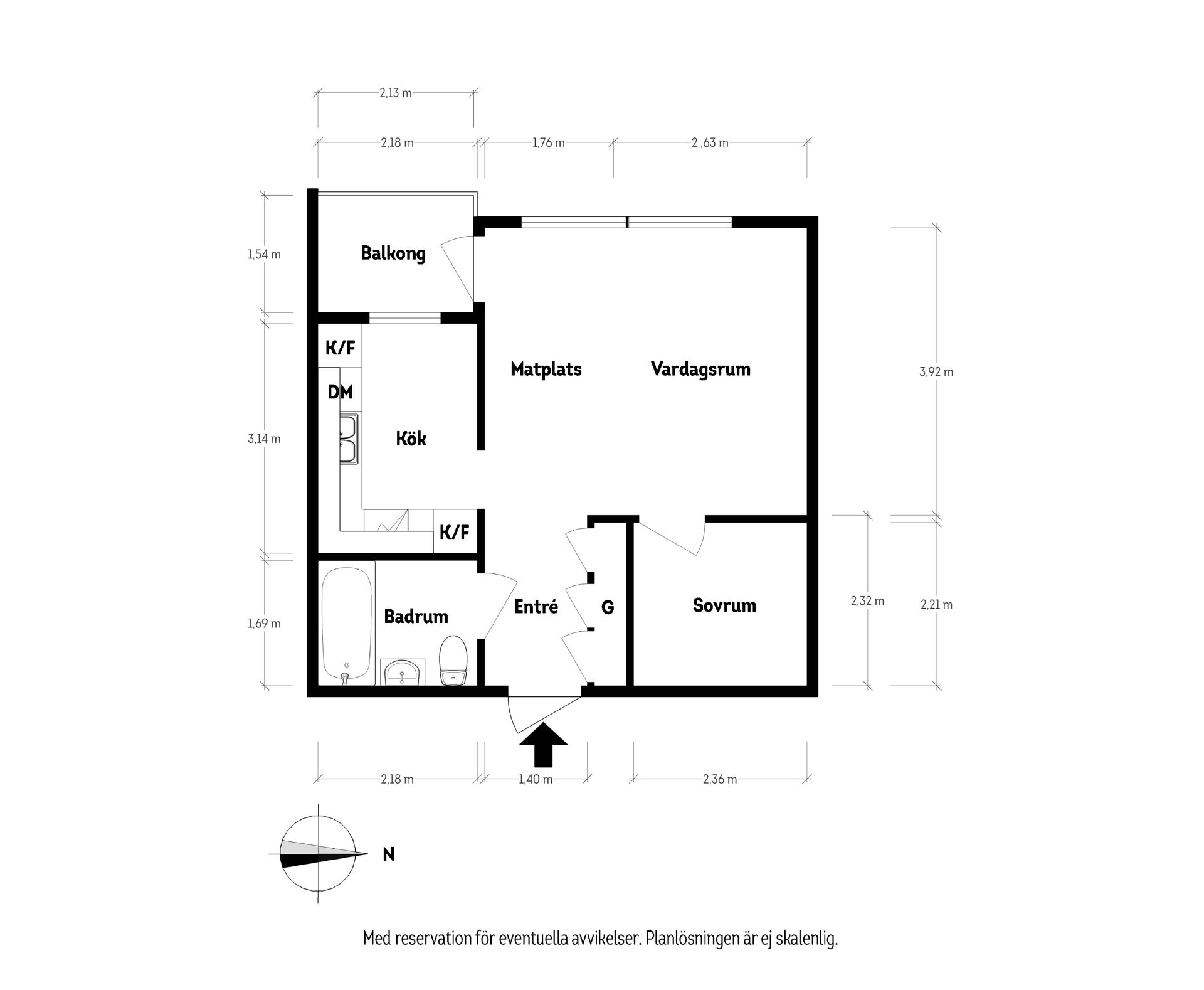 Bostadsrätt, Nordostpassagen 55, Linnéstaden, Göteborg