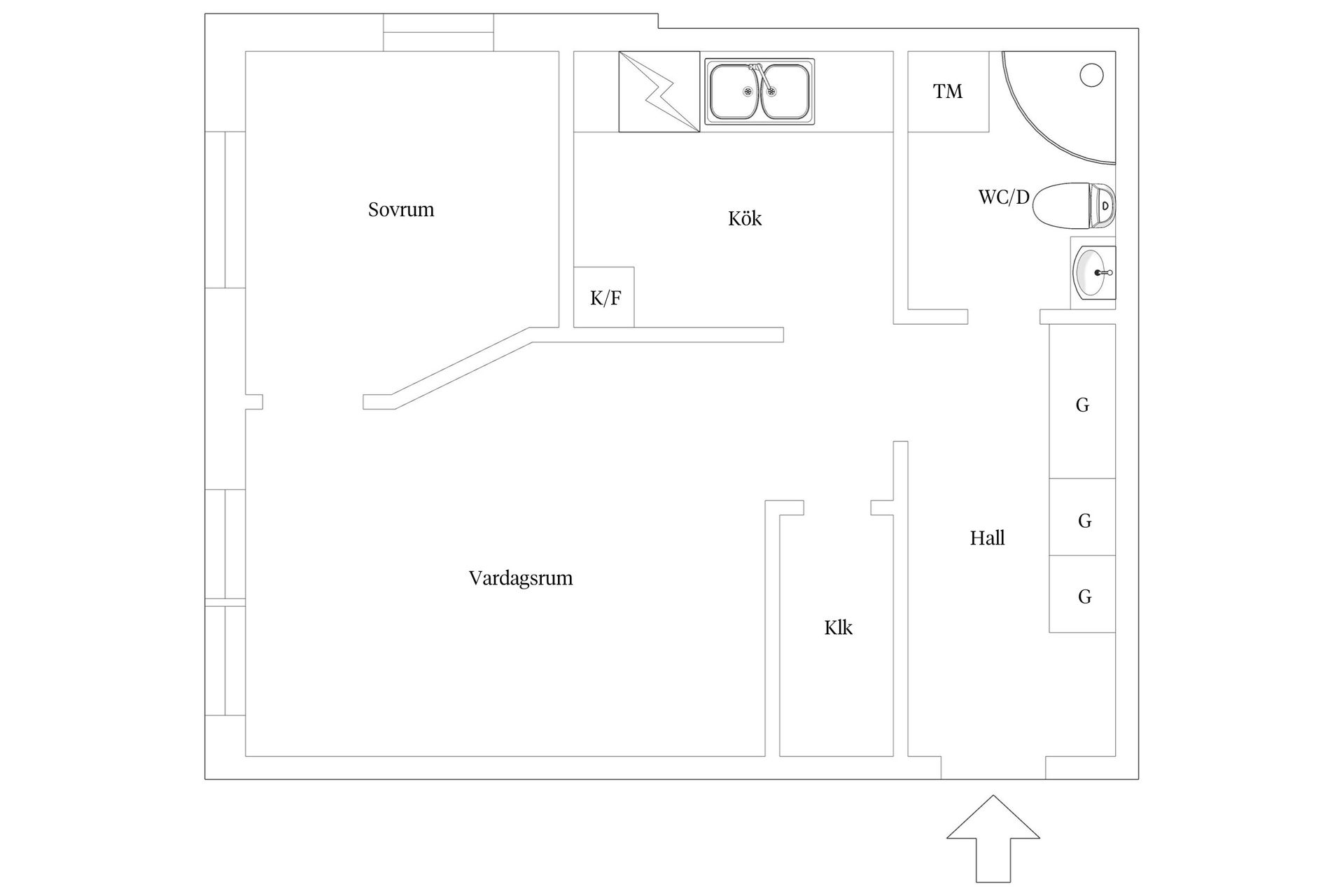 Bostadsrätt, Rådmansgatan 6A, Granlunda, Trelleborg