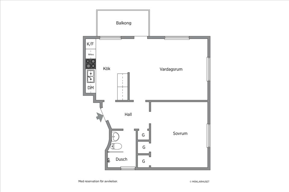 Bostadsrätt, Björkbacksvägen 44, Ulvsunda, Stockholm
