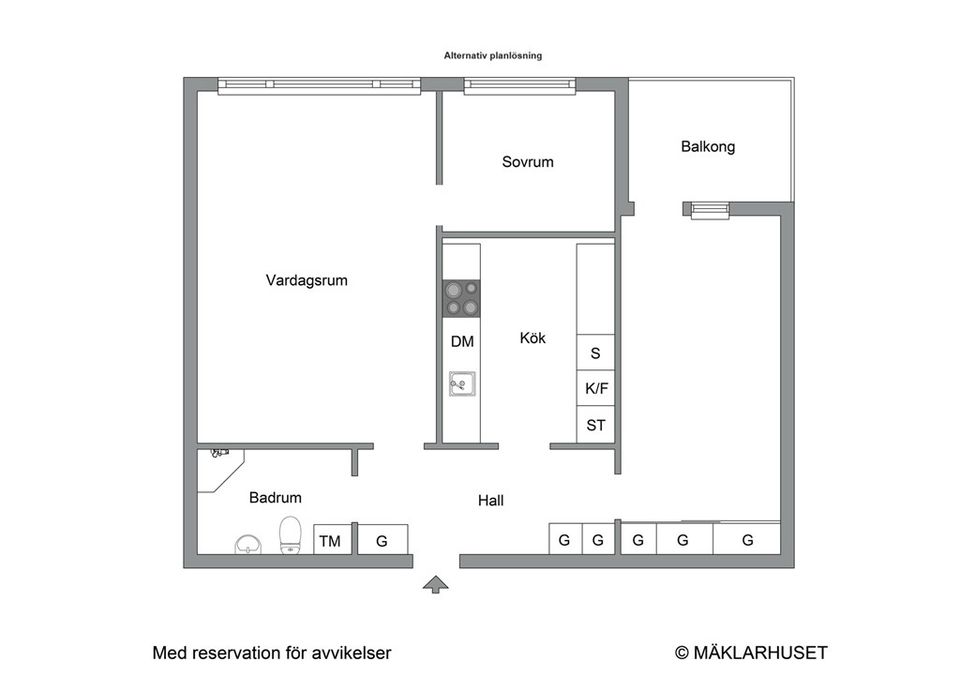 Bostadsrätt, Västra Vägen 3A, Vån 6/6, Rudviken/Solna C, Solna