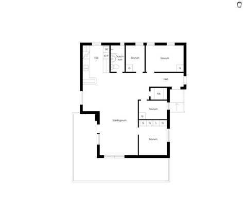 Villa, Östra Djurviksvägen 7, Hamrångefjärden, Gävle