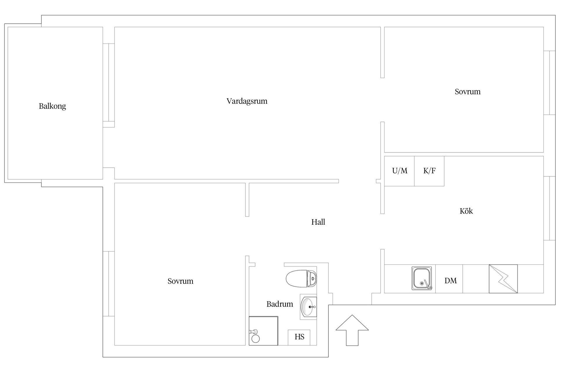 Bostadsrätt, Frans Malmrosgatan 45B, Granlunda, Trelleborg