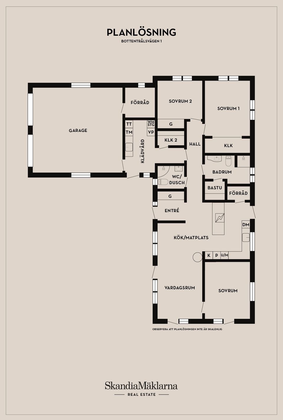 Villa, Bottentrålsvägen 1, Nybrostrand, Ystad