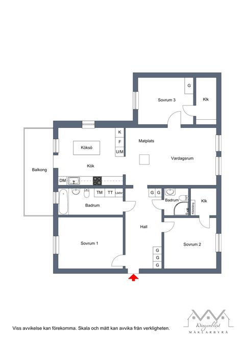 Bostadsrätt, Trombonstigen 2, 1 tr, Brunna, Upplands-Bro