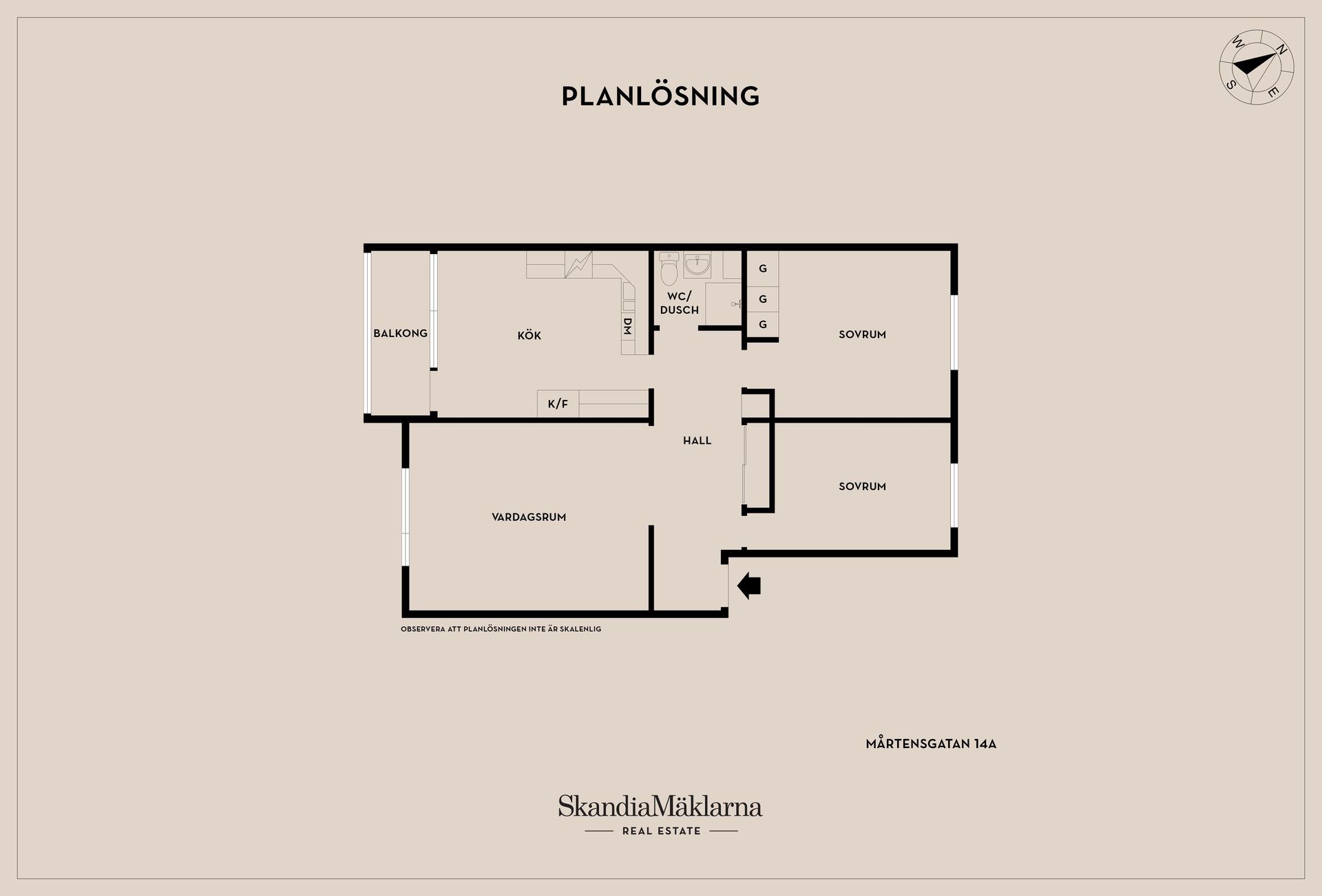 Bostadsrätt, Mårtensgatan 14A, Mjölby