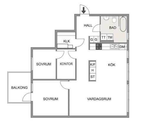 Bostadsrätt, Ekebergabacken 6, Farsta, Stockholm